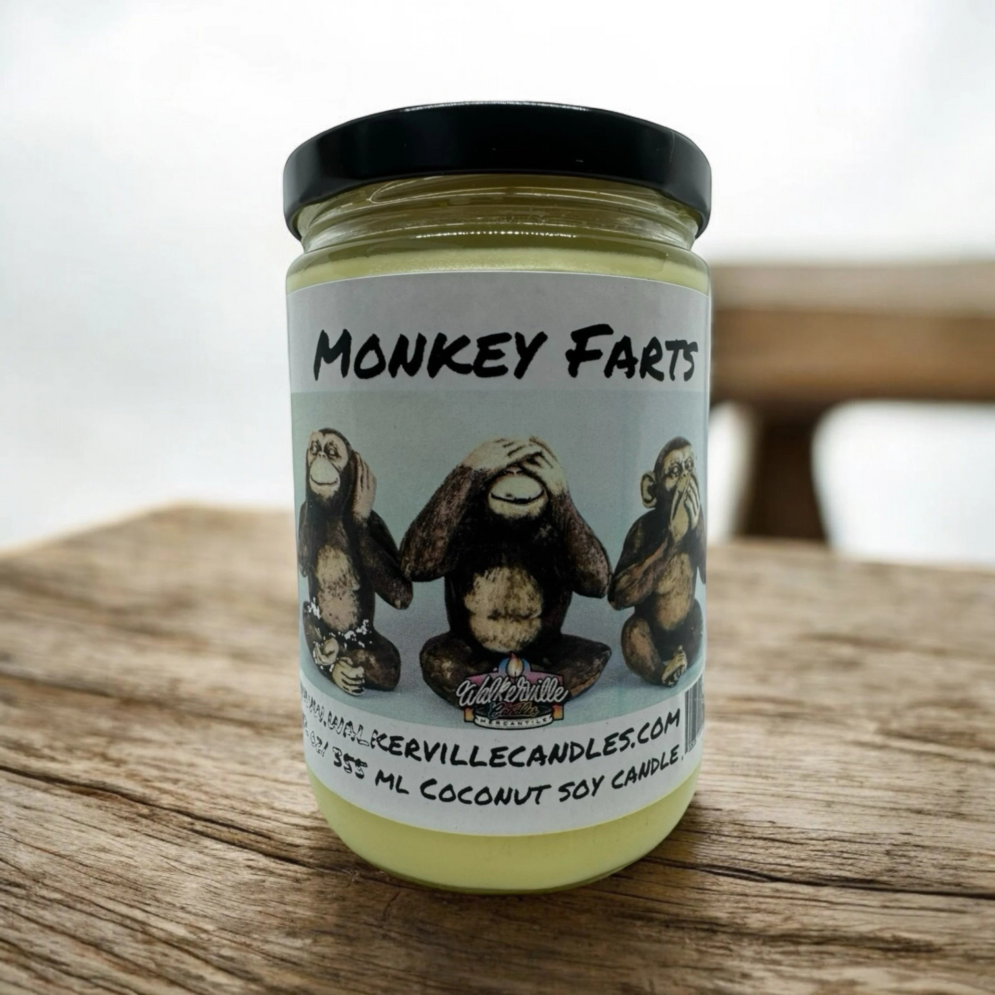 Monkey Farts 100% Coconut Soy Eco-friendly 12 oz Candle