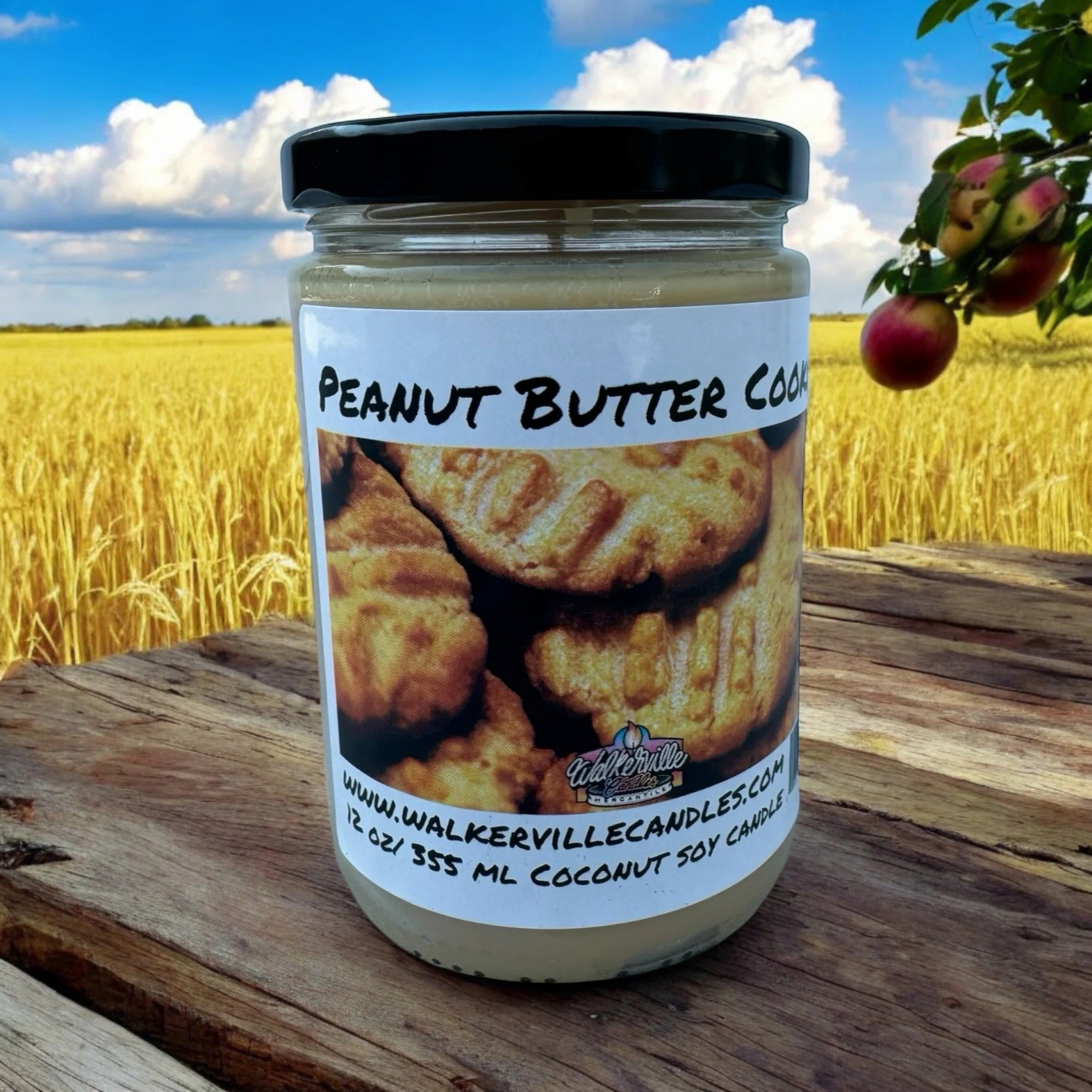Peanut Butter Cookie 100% Coconut Soy Eco-friendly 12 oz Candle
