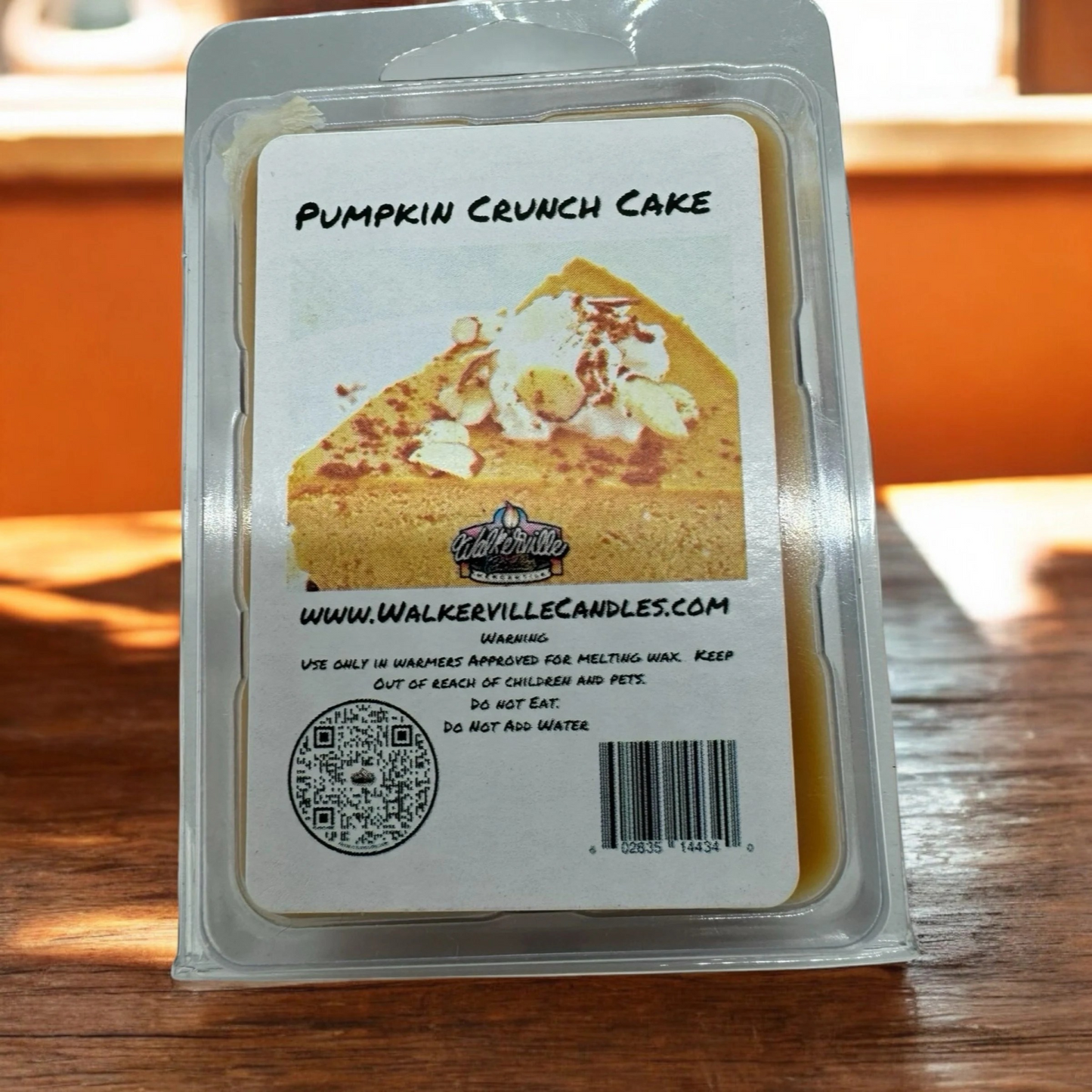 Pumpkin Crunch Cake Scented Handmade, Eco-friendly Wax Melt