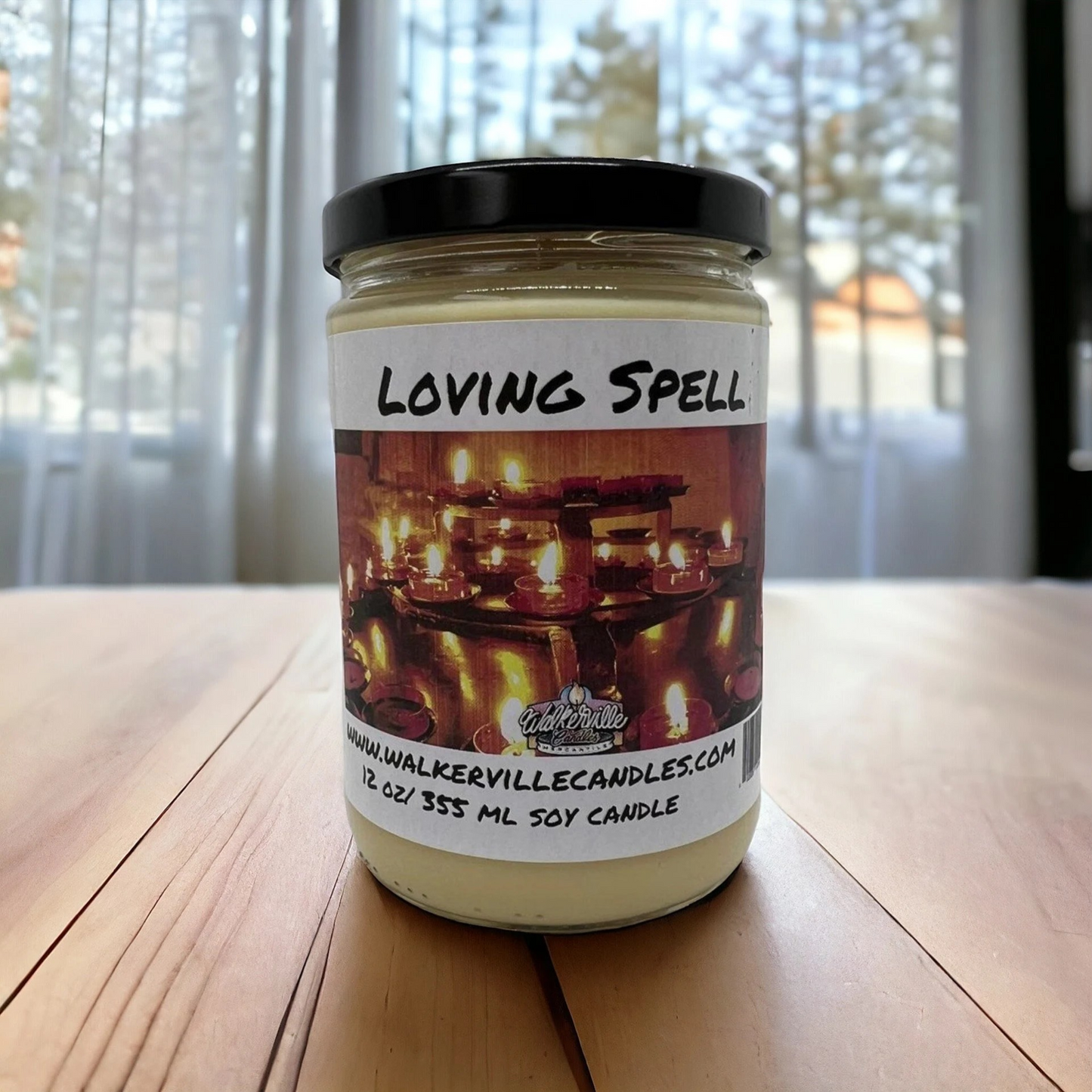 Loving Spell 100% Coconut Soy Eco-friendly 12 oz Candle Wood Wick