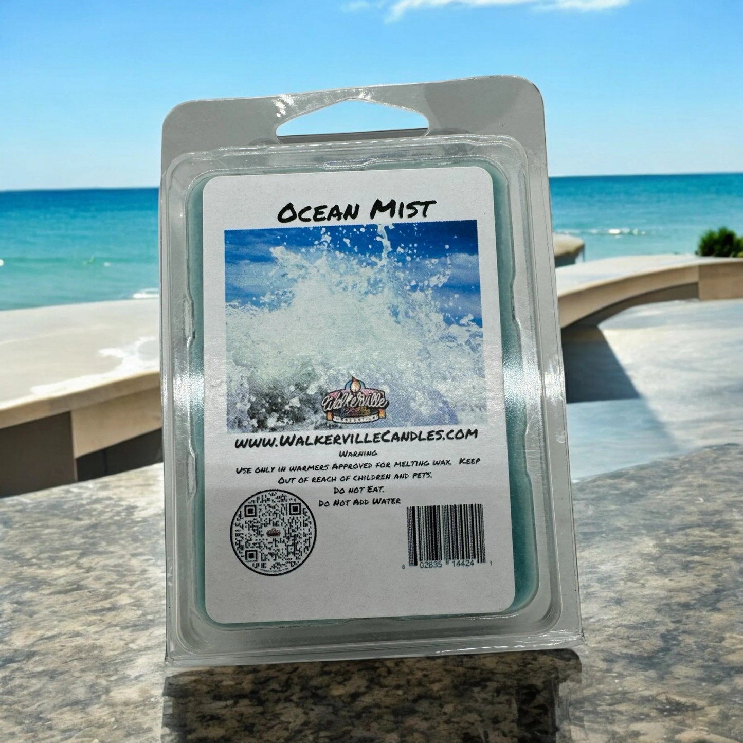 Ocean Mist Scented Handmade, Eco-friendly Wax Melt