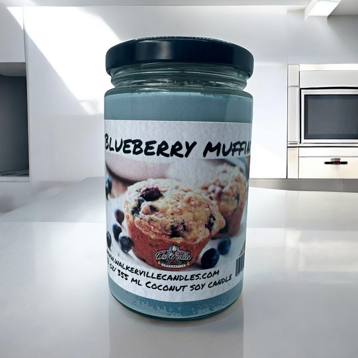 Blueberry Muffin 100% Coconut Soy Eco-friendly 12 oz Candle Wood Wick