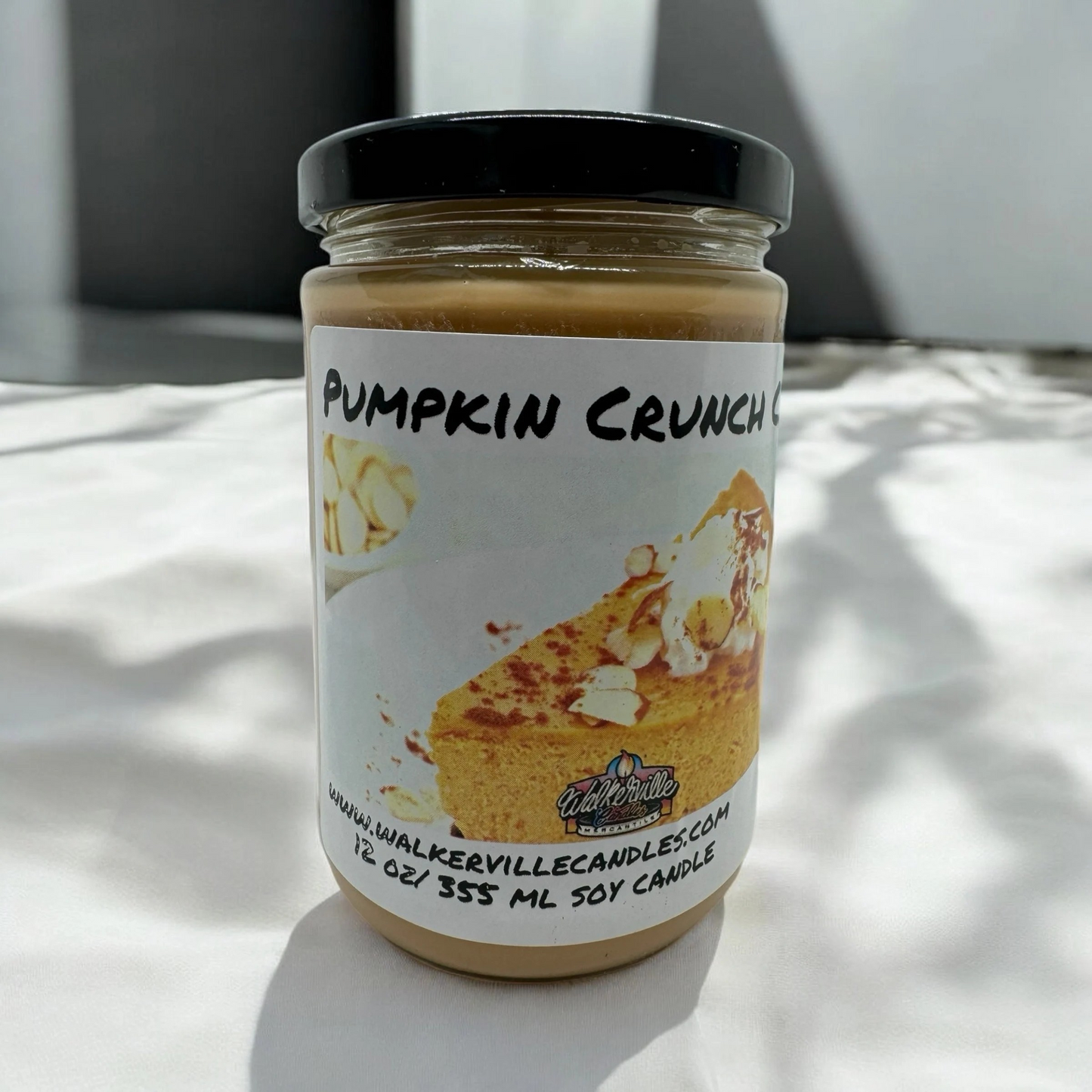 Pumpkin Crunch Cake 100% Coconut Soy Eco-friendly 12 oz Candle Wood Wick