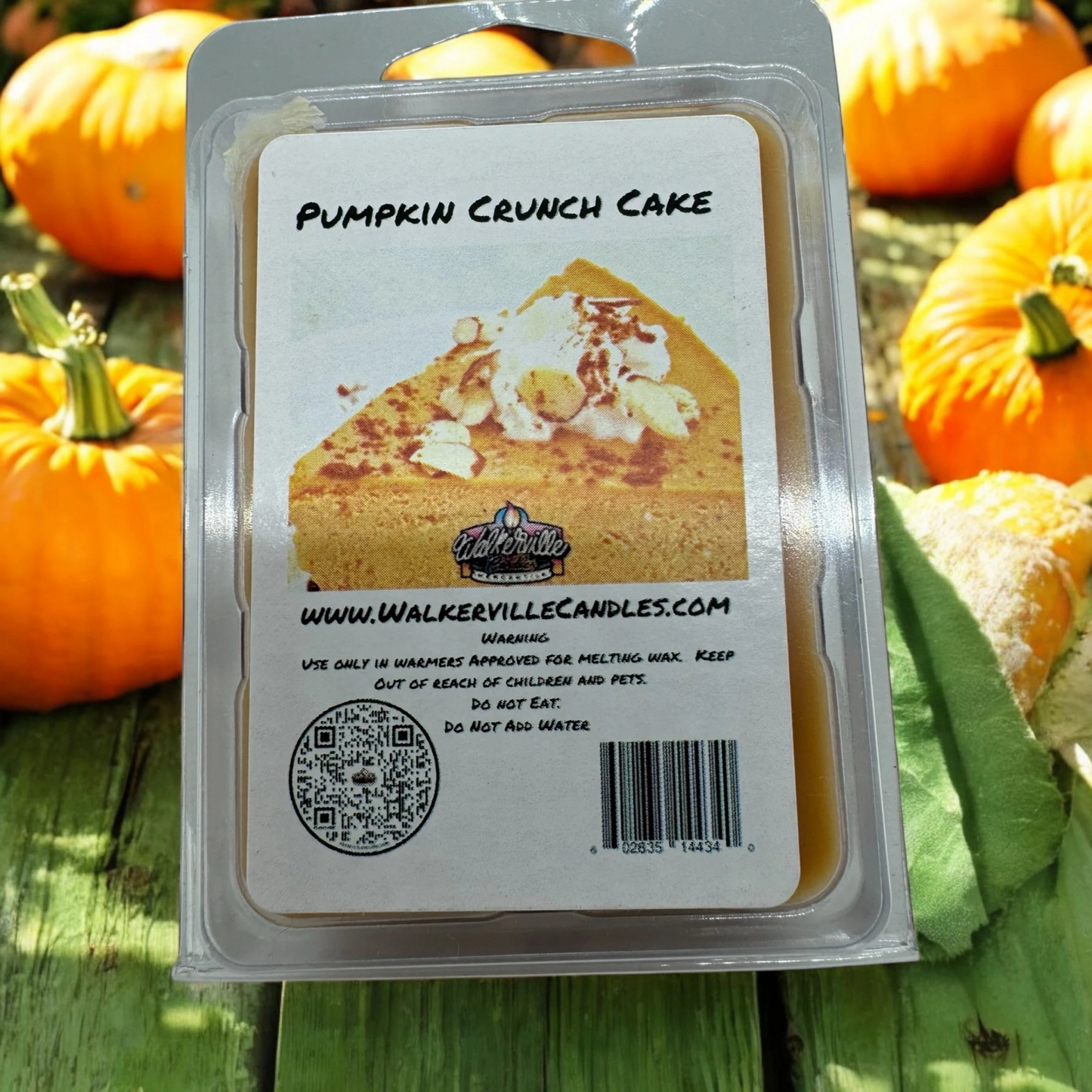 Pumpkin Crunch Cake Scented Handmade, Eco-friendly Wax Melt