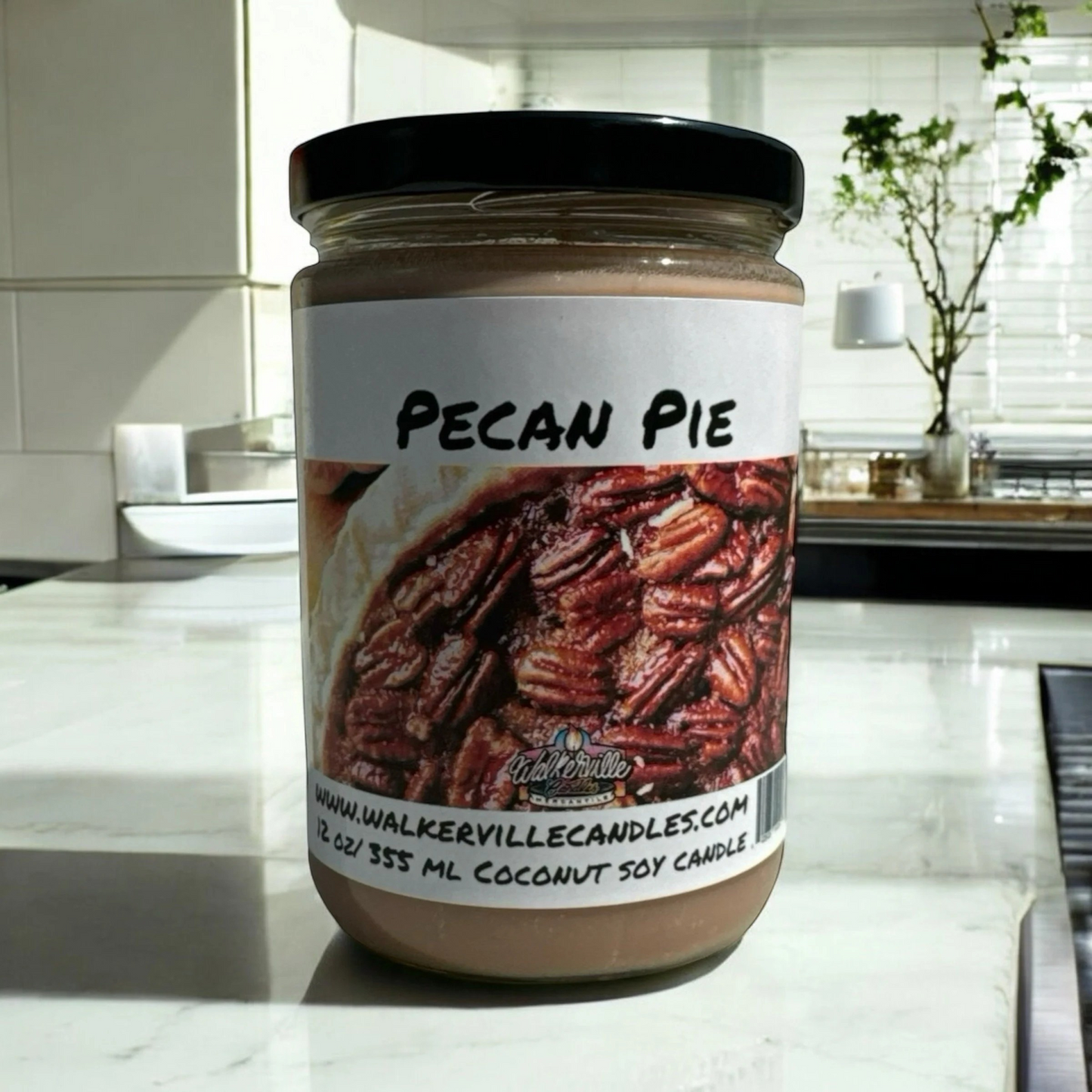 Pecan Pie 100% Coconut Soy Eco-friendly 12 oz Candle Wood Wick