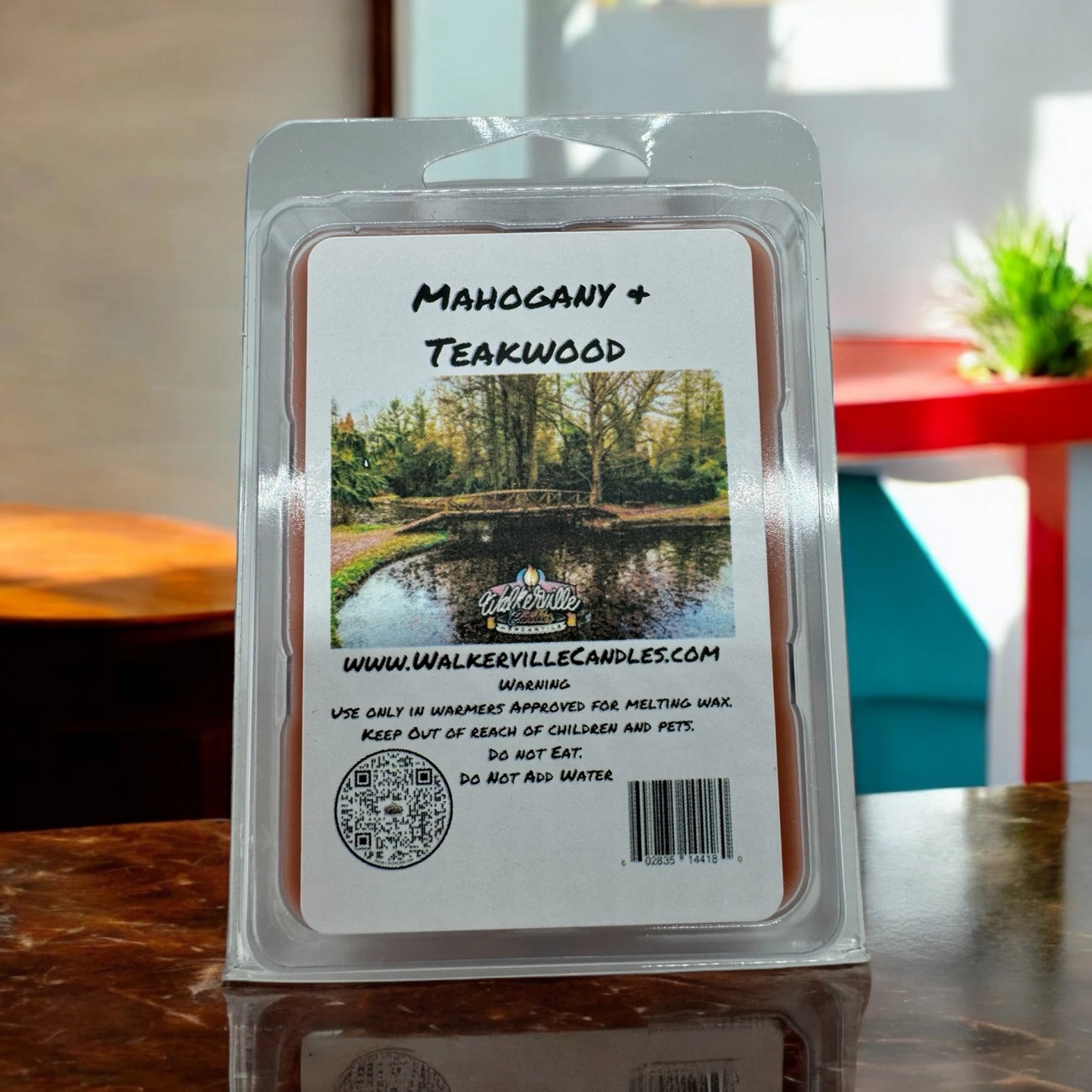 Mahogany & Teakwood Scented Handmade, Eco-friendly Wax Melt