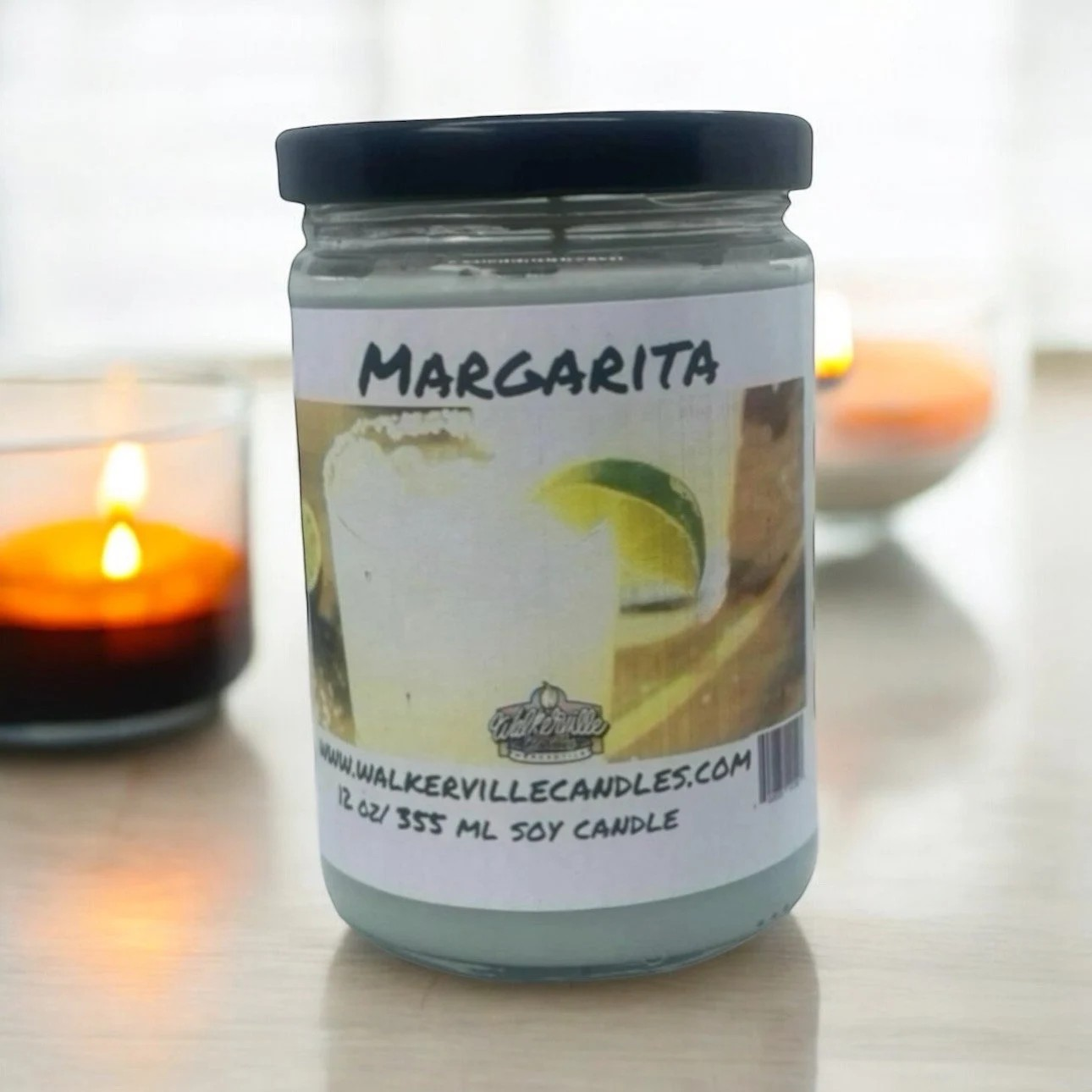 Margarita 100% Coconut Soy Eco-friendly 12 oz Candle Wood Wick