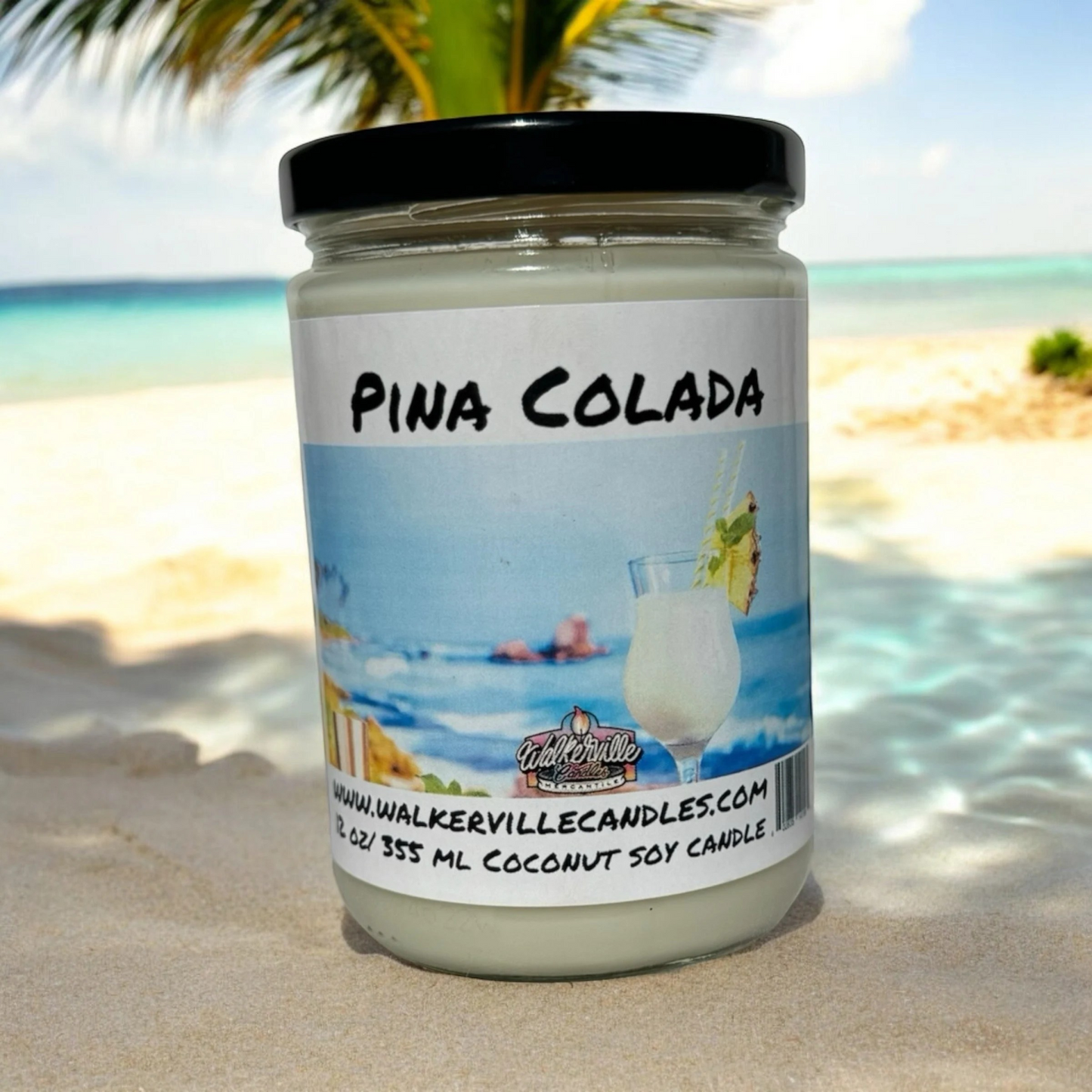 Pina Colada 100% Coconut Soy Eco-friendly 12 oz Candle
