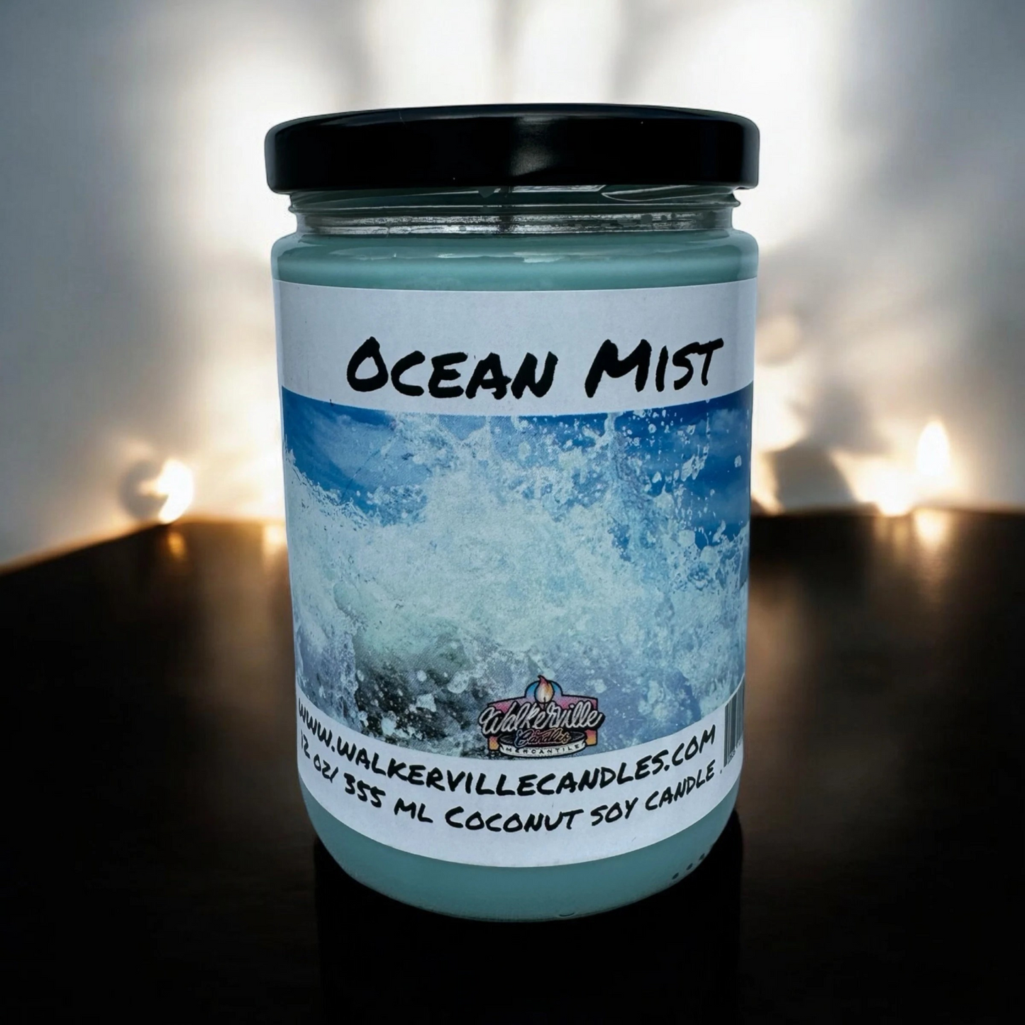 Ocean Mist 100% Coconut Soy Eco-friendly 12 oz Candle