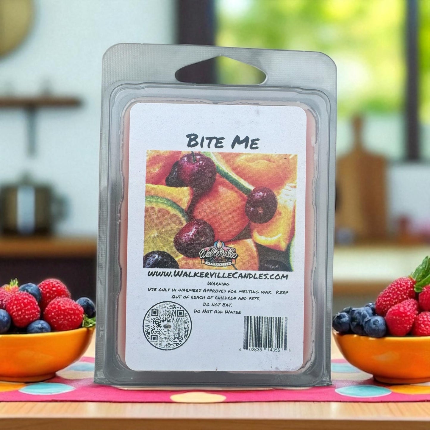 Bite Me Scented Vegan Soy wax, Hand-poured, Eco-friendly Fruity Wax Melt