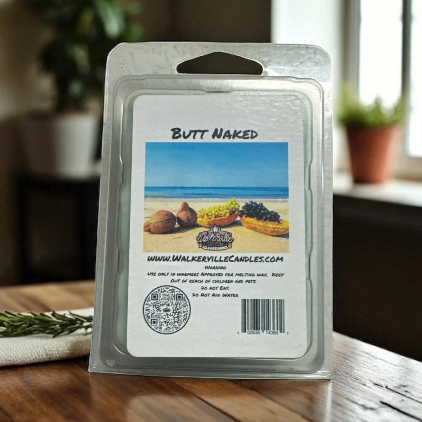 Butt Naked Vegan Soy wax, Hand-poured, Eco-friendly Fruity Wax Melt