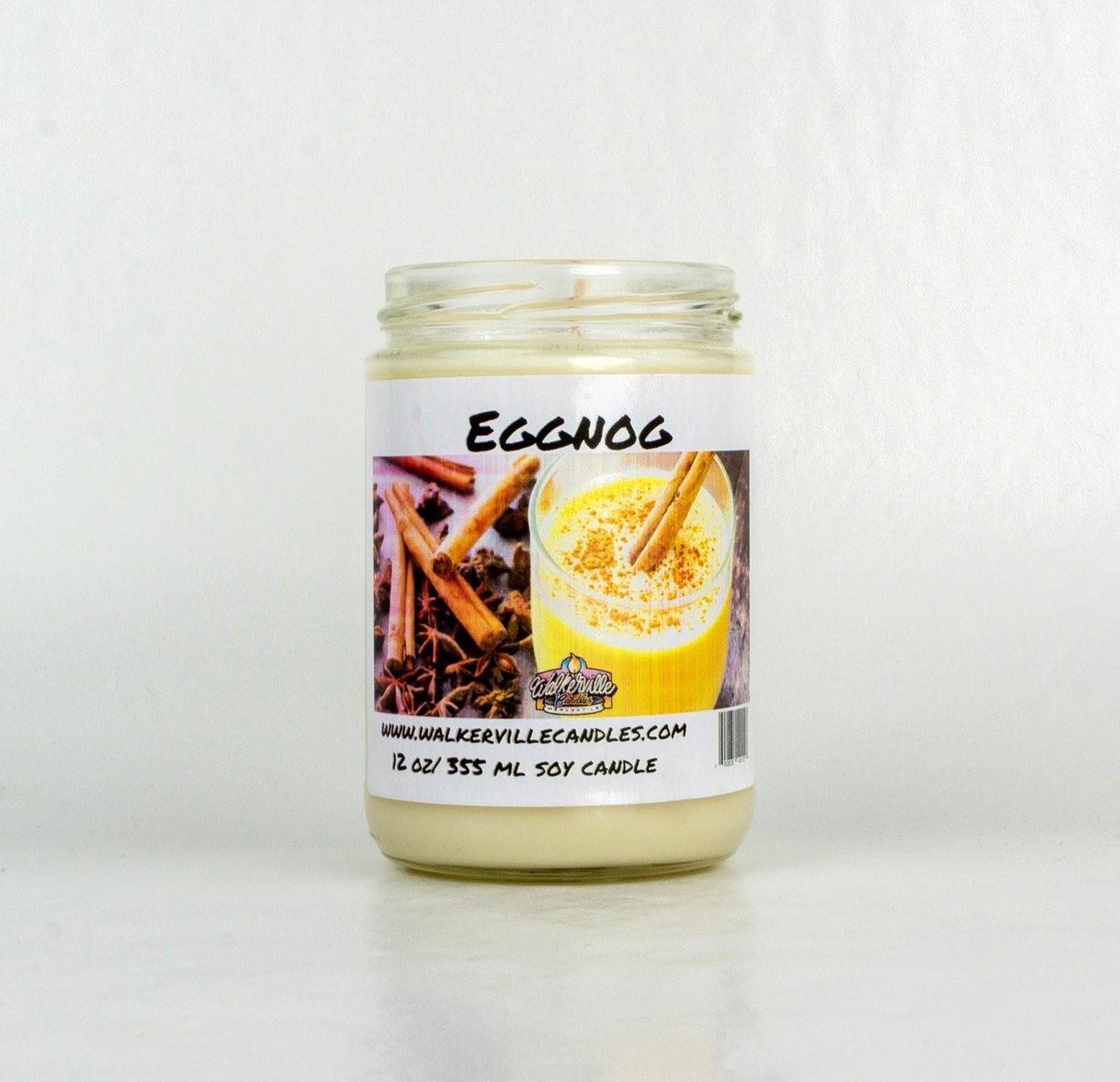 Eggnog 100% Coconut Soy Eco-friendly 12 oz Candle Wood Wick