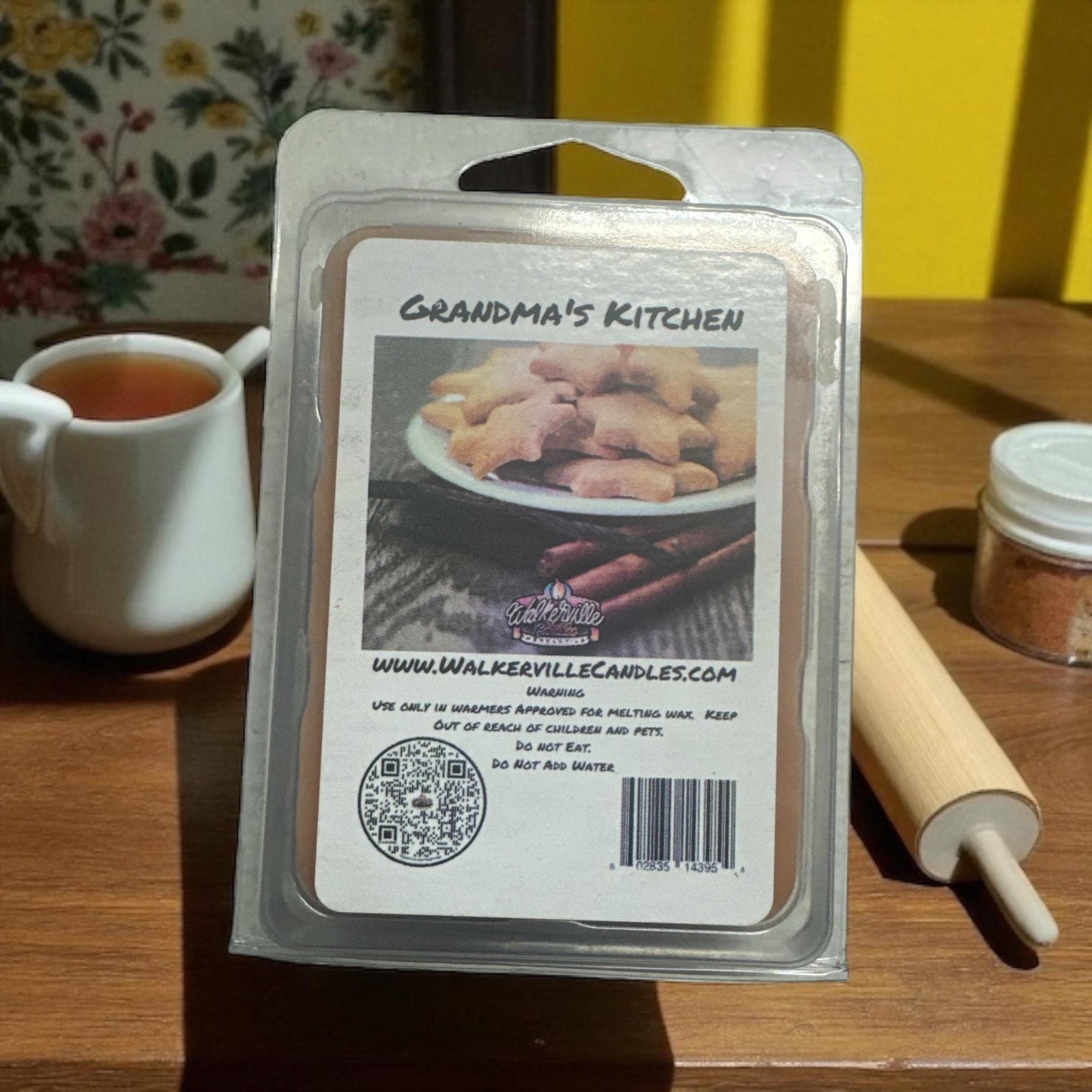 Grandma's Kitchen Vegan Soy wax, Hand-poured, Eco-friendly Bakery Food Drink Wax Melt