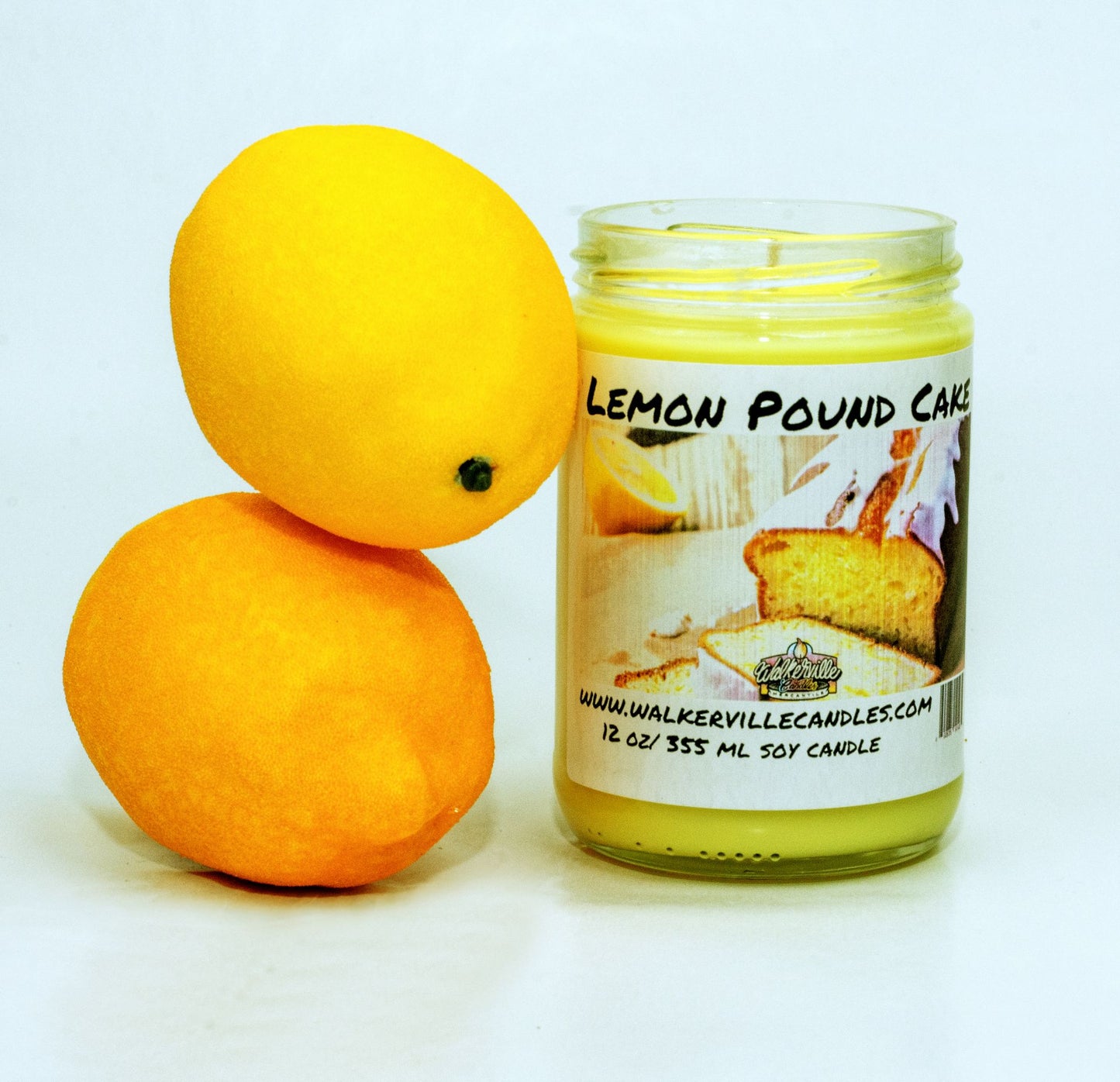 Lemon Pound Cake 100% Coconut Soy Eco-friendly 12 oz Candle