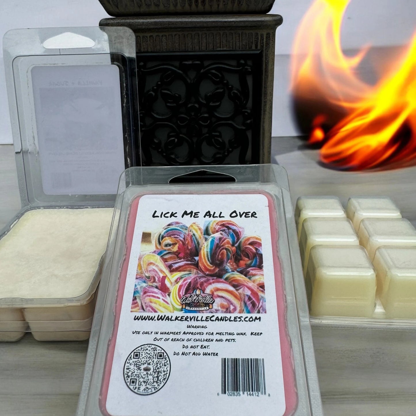 Lick Me All Over Vegan Soy wax, Hand-poured, Eco-friendly Fruity Floral Wax Melt