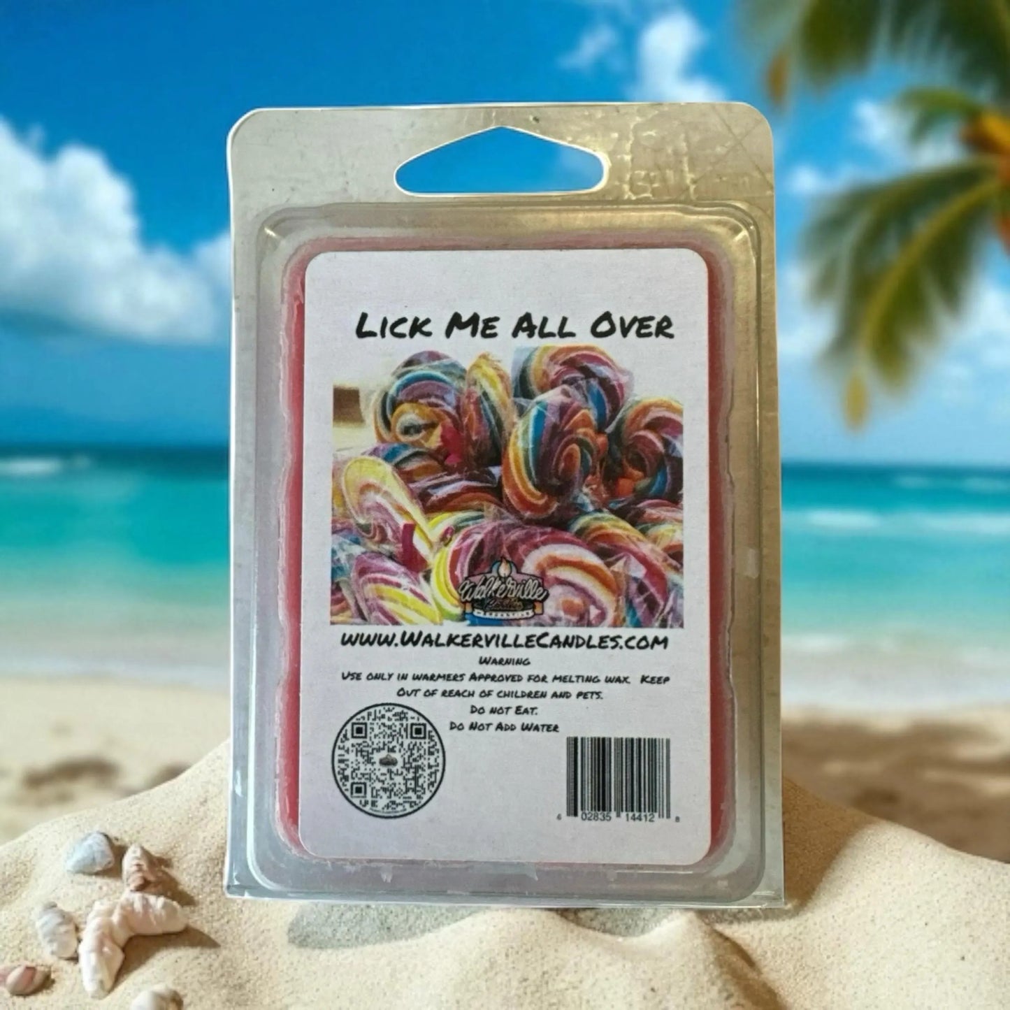 Lick Me All Over Vegan Soy wax, Hand-poured, Eco-friendly Fruity Floral Wax Melt