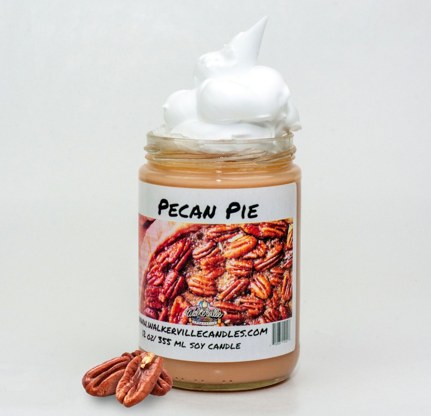 Pecan Pie 100% Coconut Soy Eco-friendly 12 oz Candle Wood Wick