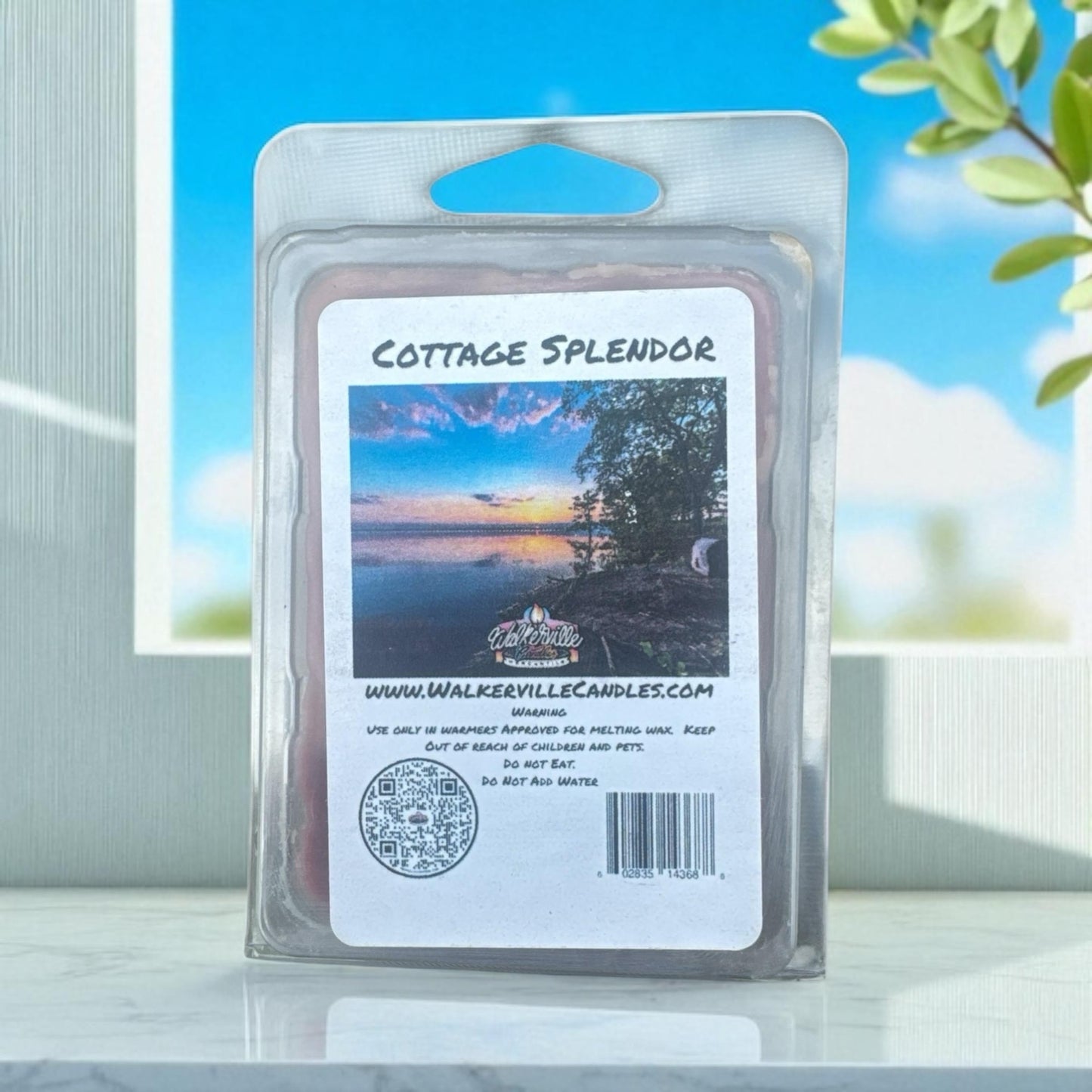 Cottage Splendor Vegan Soy wax, Hand-poured, Eco-friendly Fruity Woodsy Clean Wax Melt