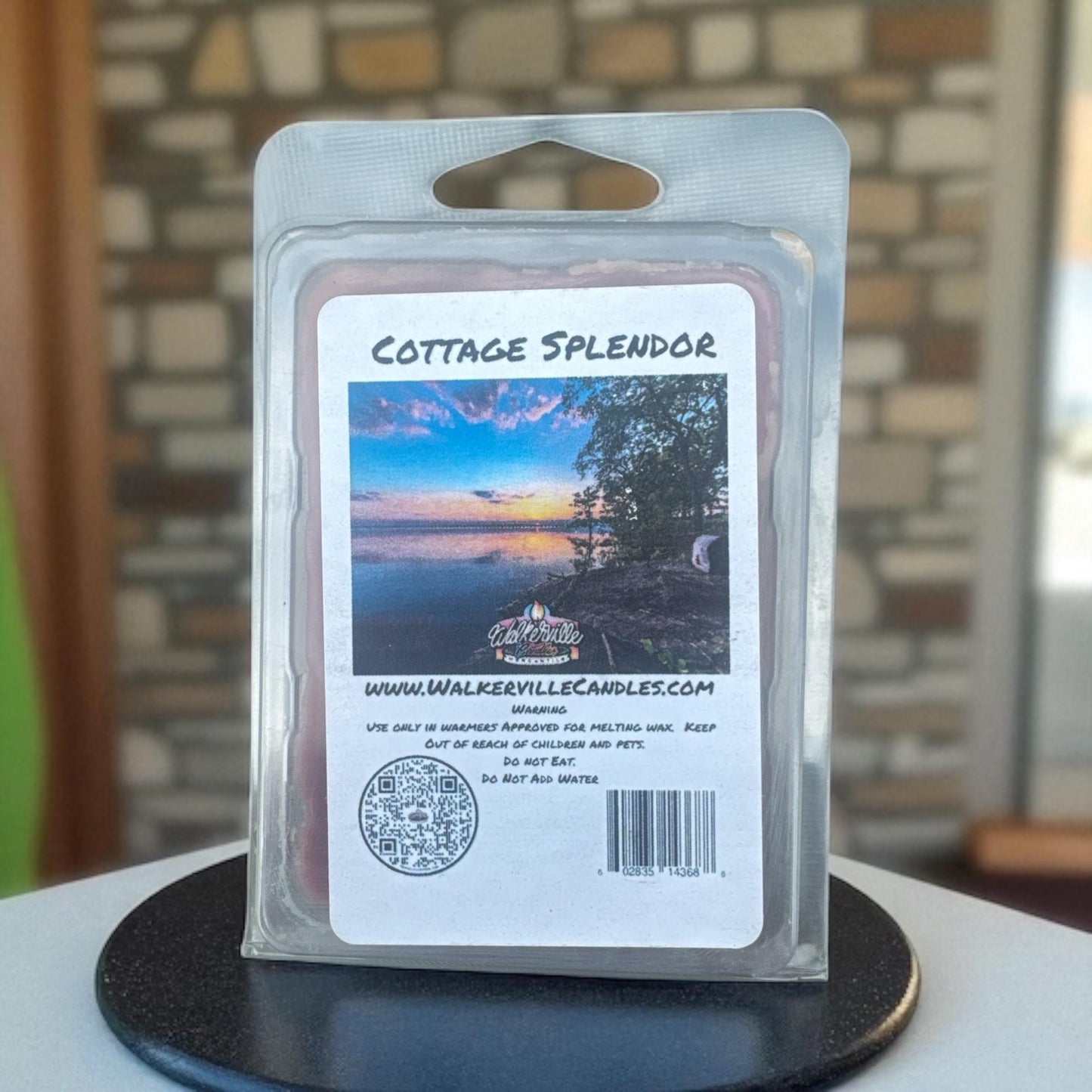 Cottage Splendor Vegan Soy wax, Hand-poured, Eco-friendly Fruity Woodsy Clean Wax Melt