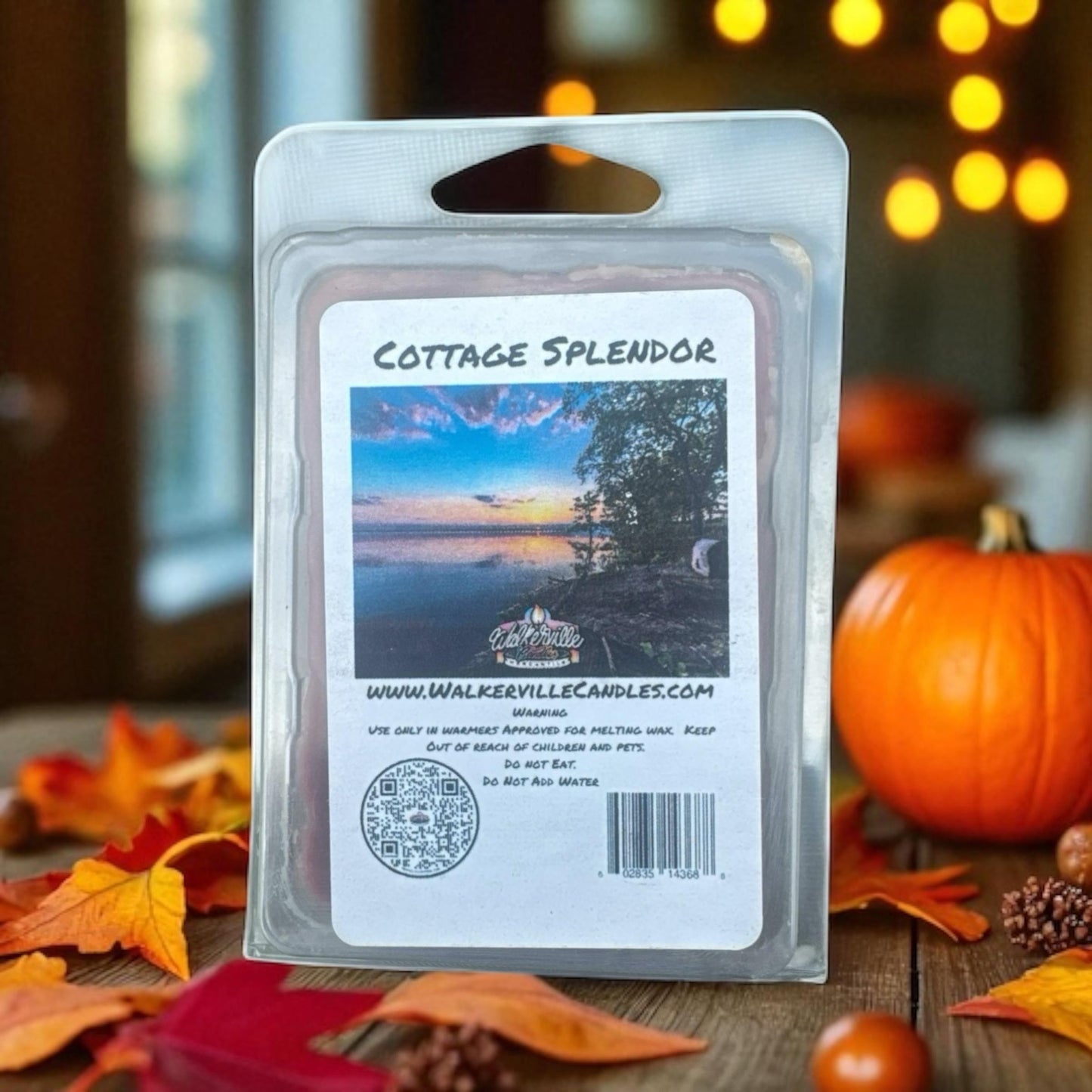 Cottage Splendor Vegan Soy wax, Hand-poured, Eco-friendly Fruity Woodsy Clean Wax Melt