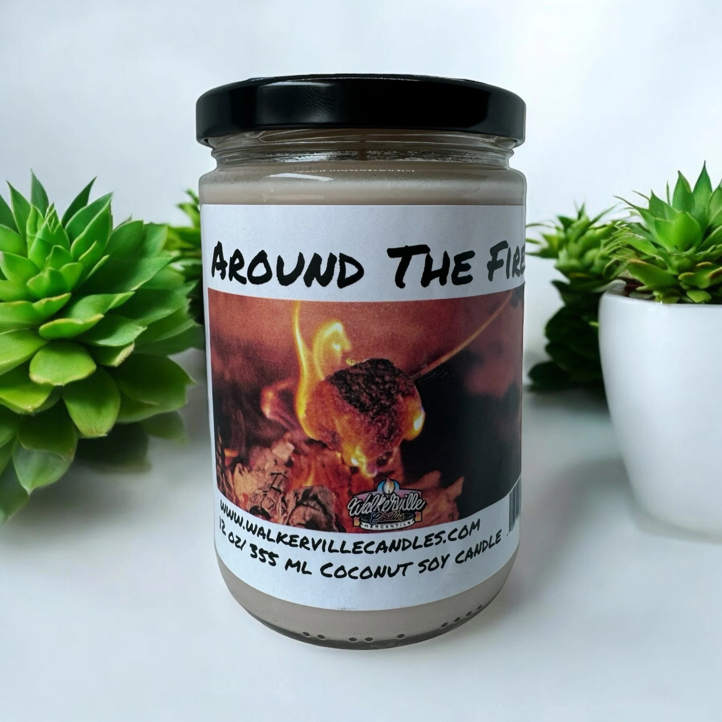 Around The Fire 100% Coconut Soy Eco-friendly 12 oz Candle