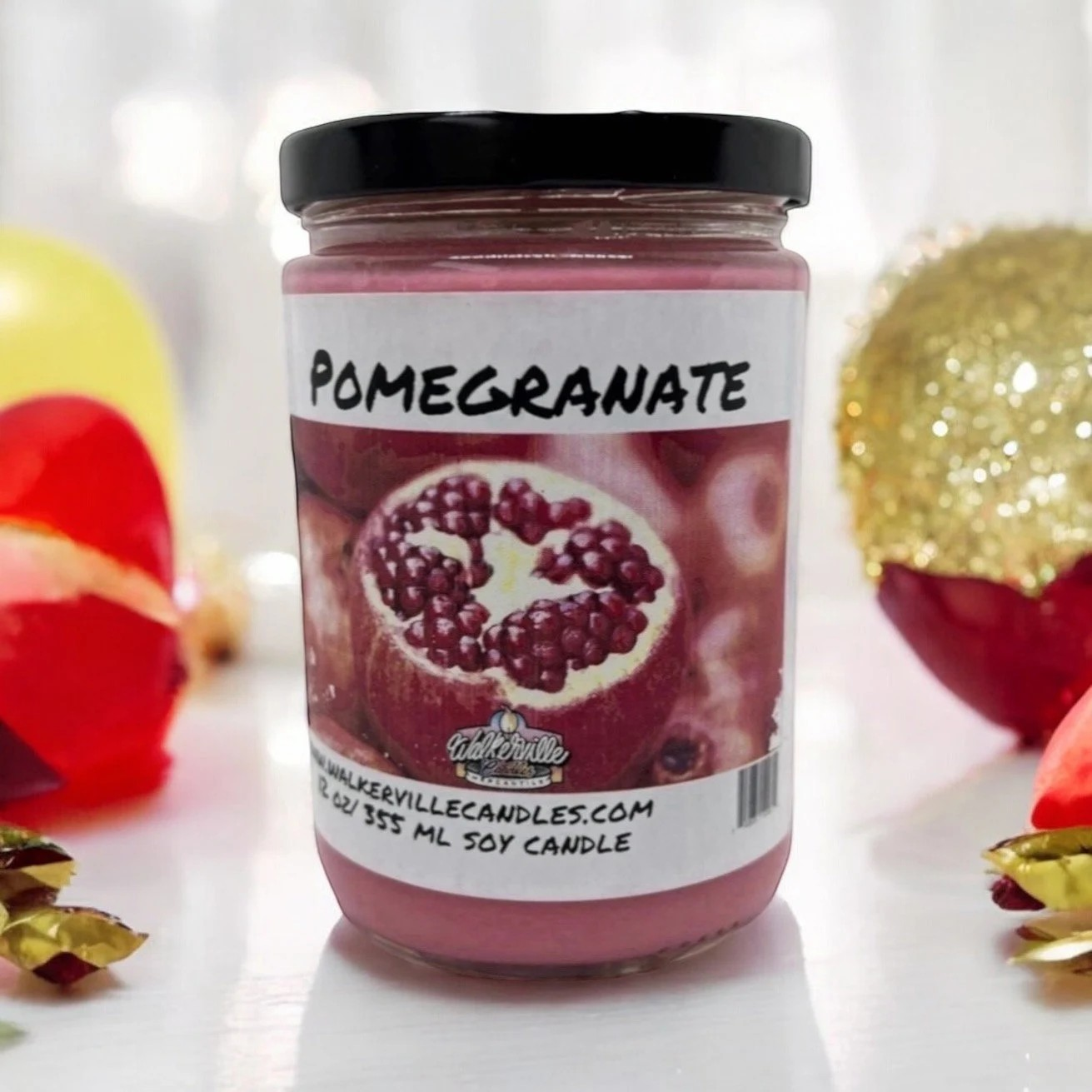Pomegranate 100% Coconut Soy Eco-friendly 12 oz Candle