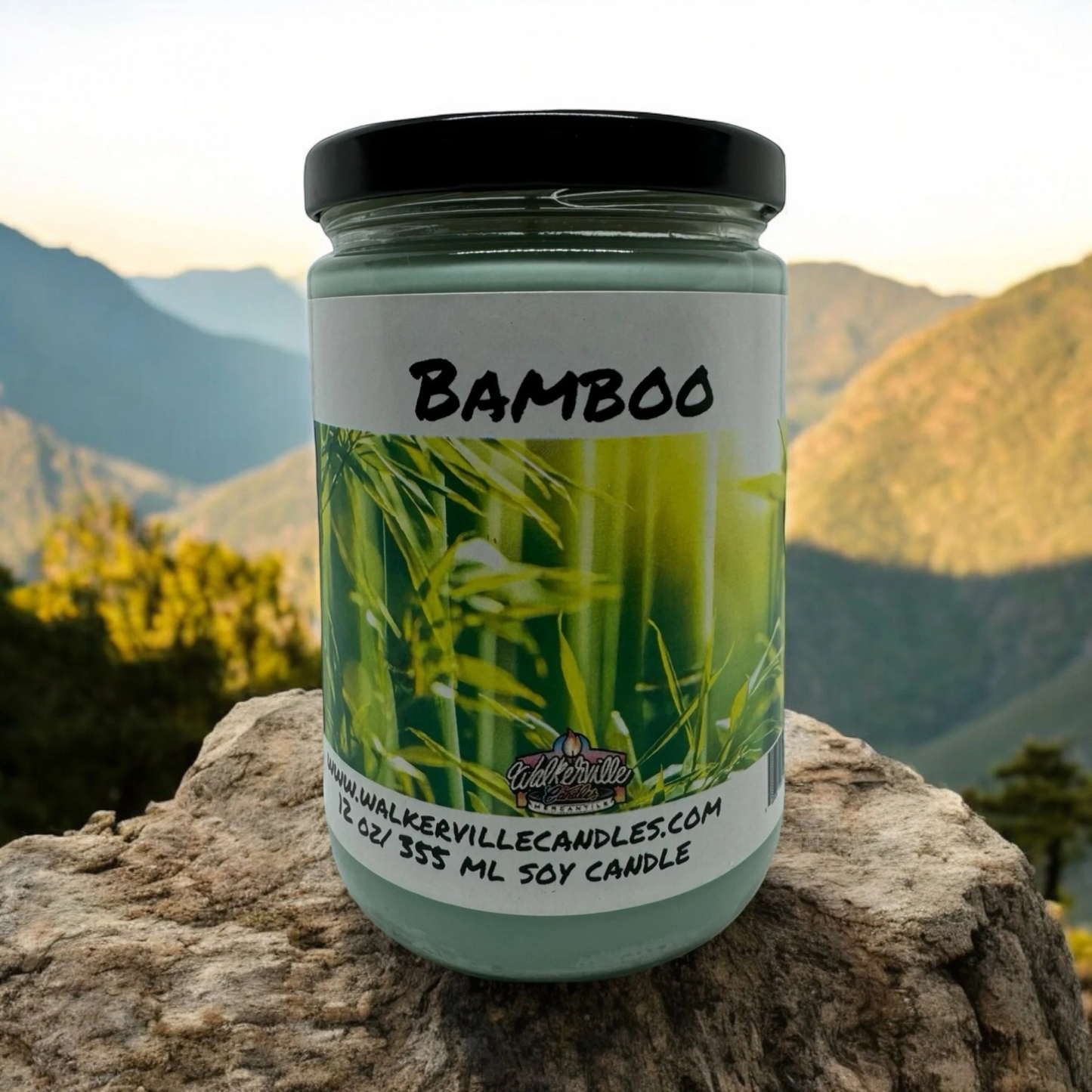 Bamboo 100% Coconut Soy Eco-friendly 12 oz Candle