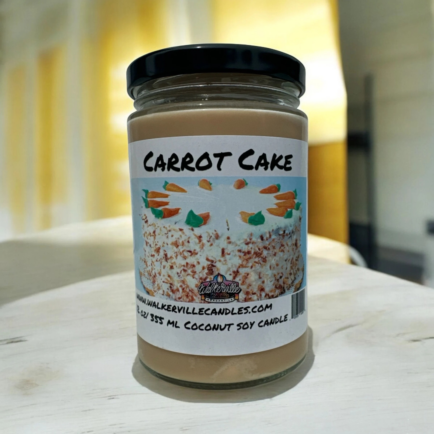 Carrot Cake 100% Coconut Soy Eco-friendly 12 oz Candle