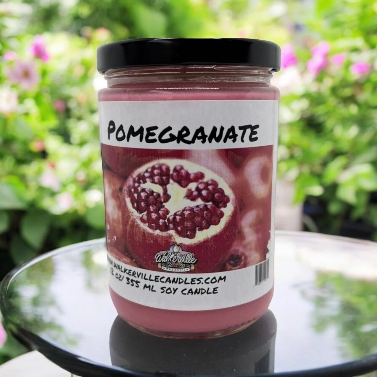 Pomegranate 100% Coconut Soy Eco-friendly 12 oz Candle