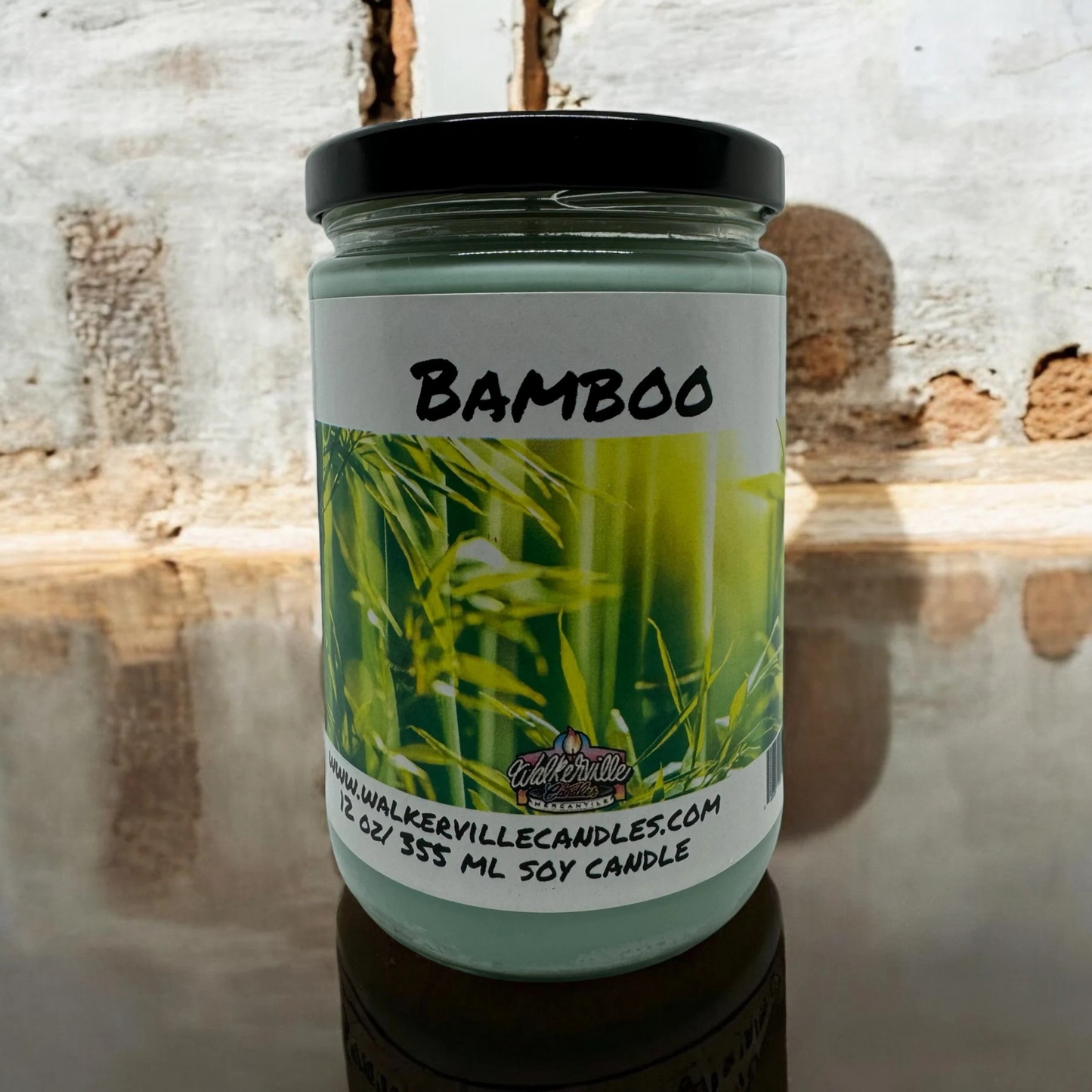 Bamboo 100% Coconut Soy Eco-friendly 12 oz Candle