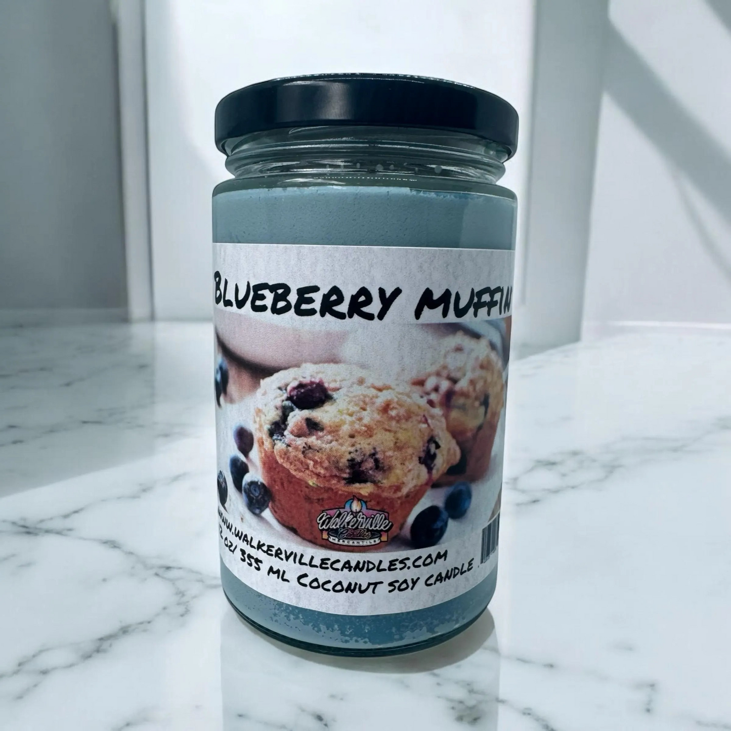 Blueberry Muffin 100% Coconut Soy Eco-friendly 12 oz Candle Wood Wick