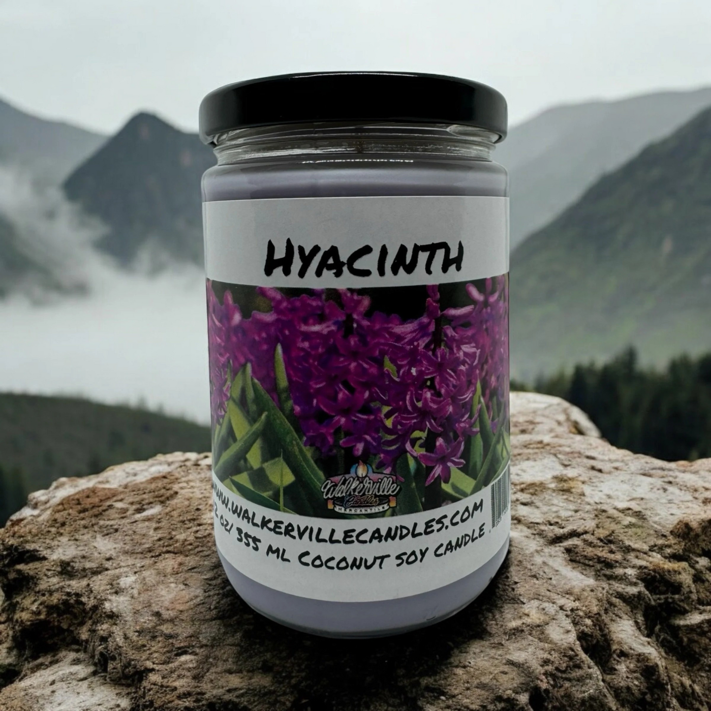 Hyacinth 100% Coconut Soy Eco-friendly 12 oz Candle