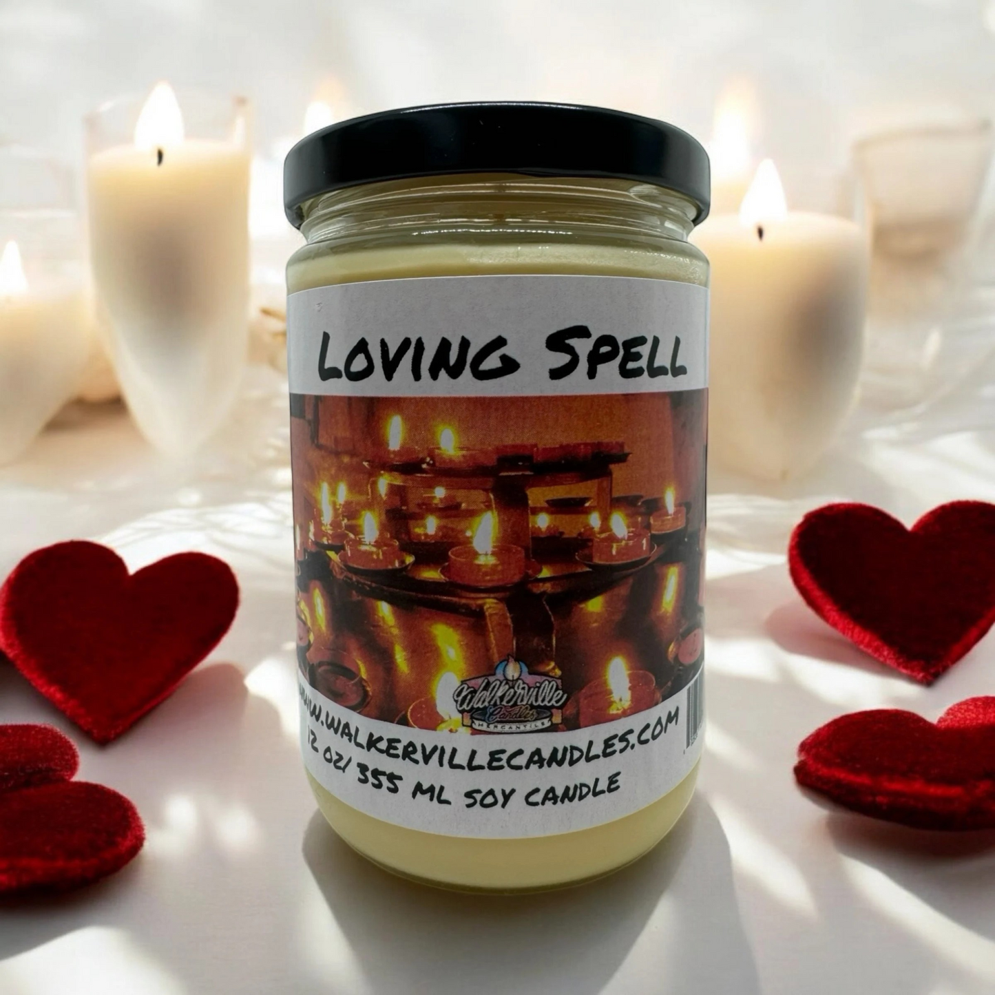 Loving Spell 100% Coconut Soy Eco-friendly 12 oz Candle Wood Wick