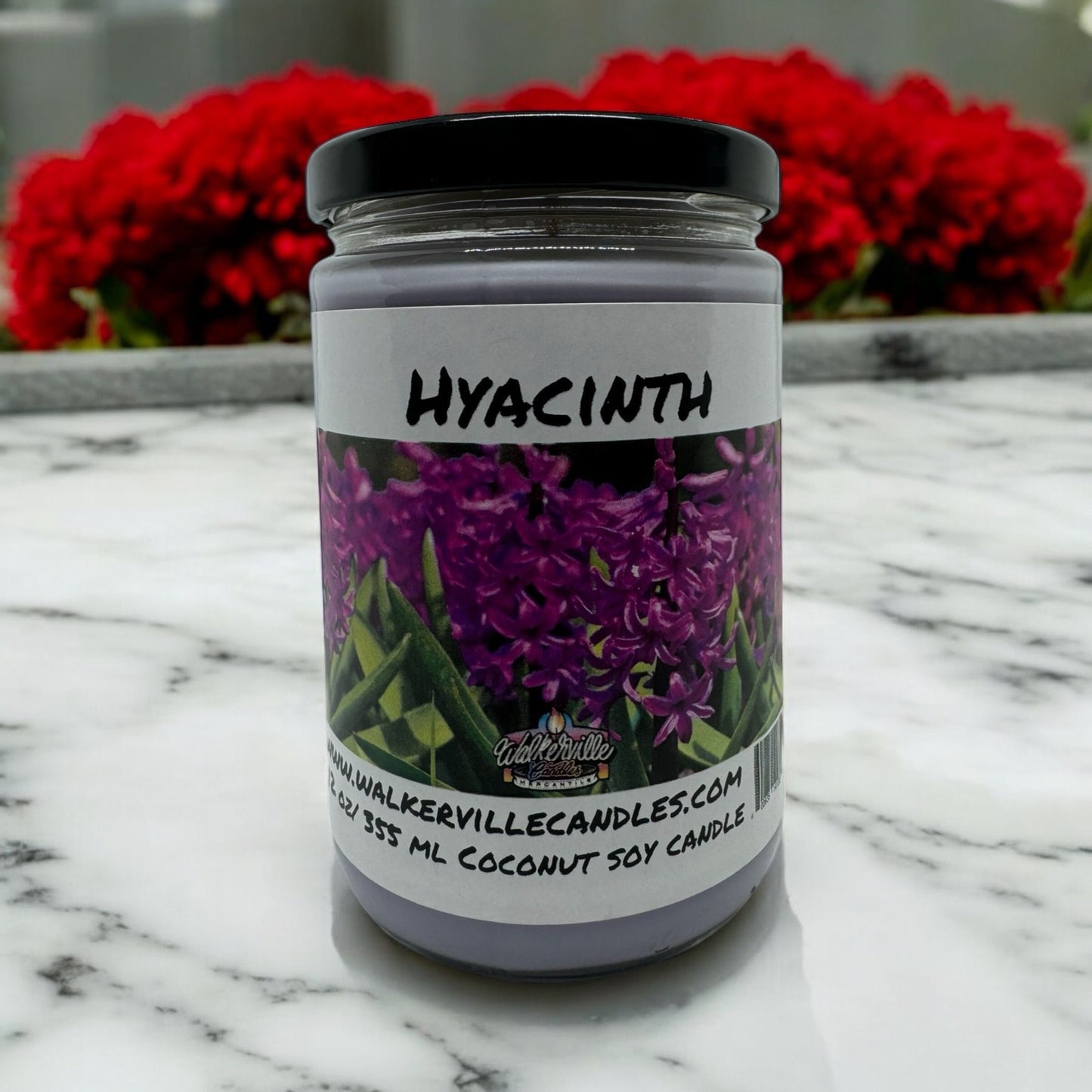 Hyacinth 100% Coconut Soy Eco-friendly 12 oz Candle
