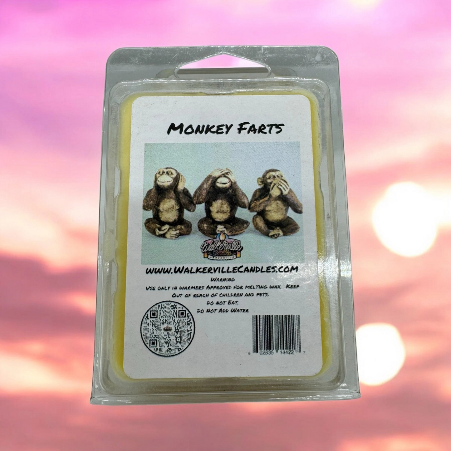 Monkey Farts Scented Handmade, Eco-friendly Wax Melt