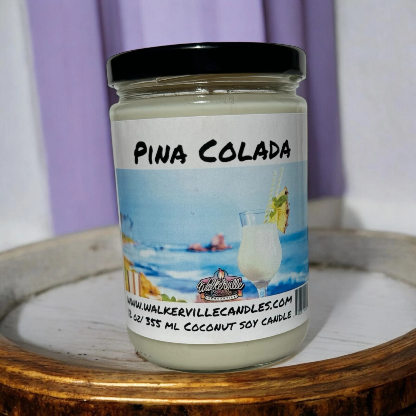 Pina Colada 100% Coconut Soy Eco-friendly 12 oz Candle