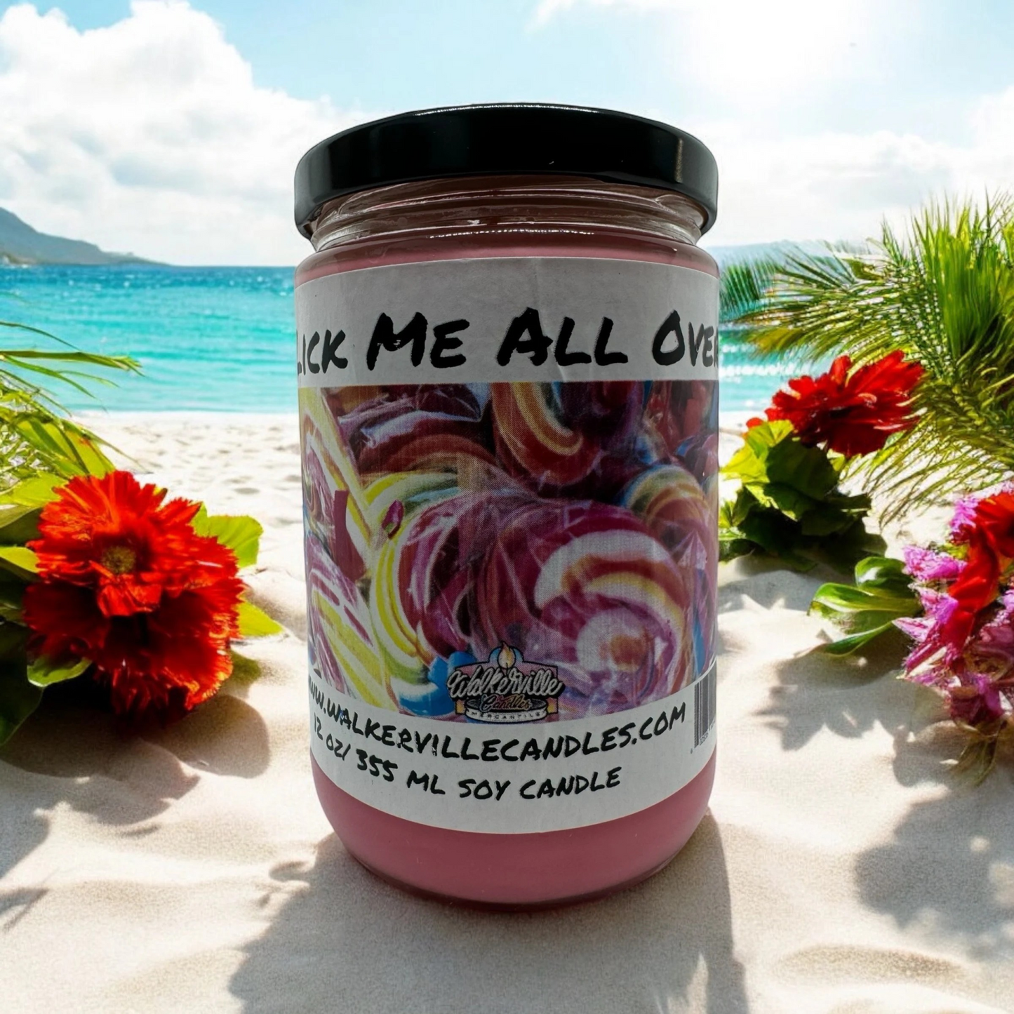 Lick Me All Over 100% Coconut Soy Eco-friendly 12 oz Candle