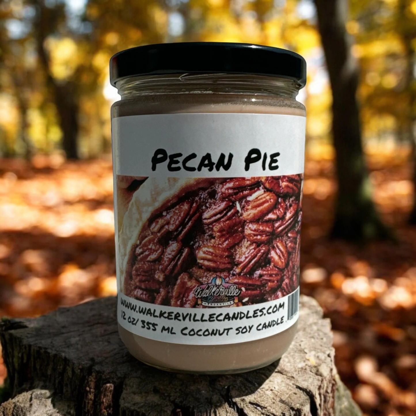 Pecan Pie 100% Coconut Soy Eco-friendly 12 oz Candle Wood Wick