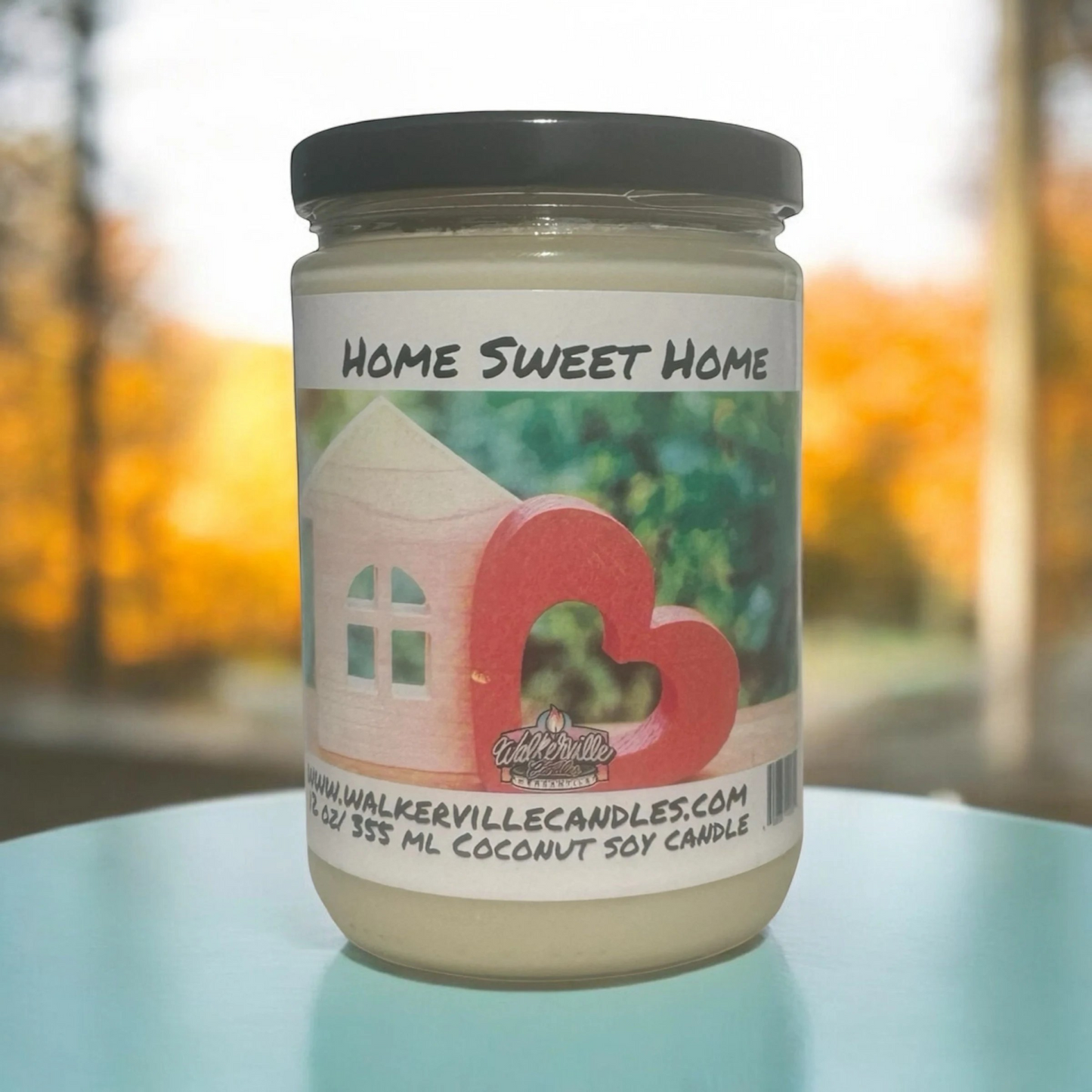 Home Sweet Home 100% Coconut Soy Eco-friendly 12 oz Candle Wood Wick