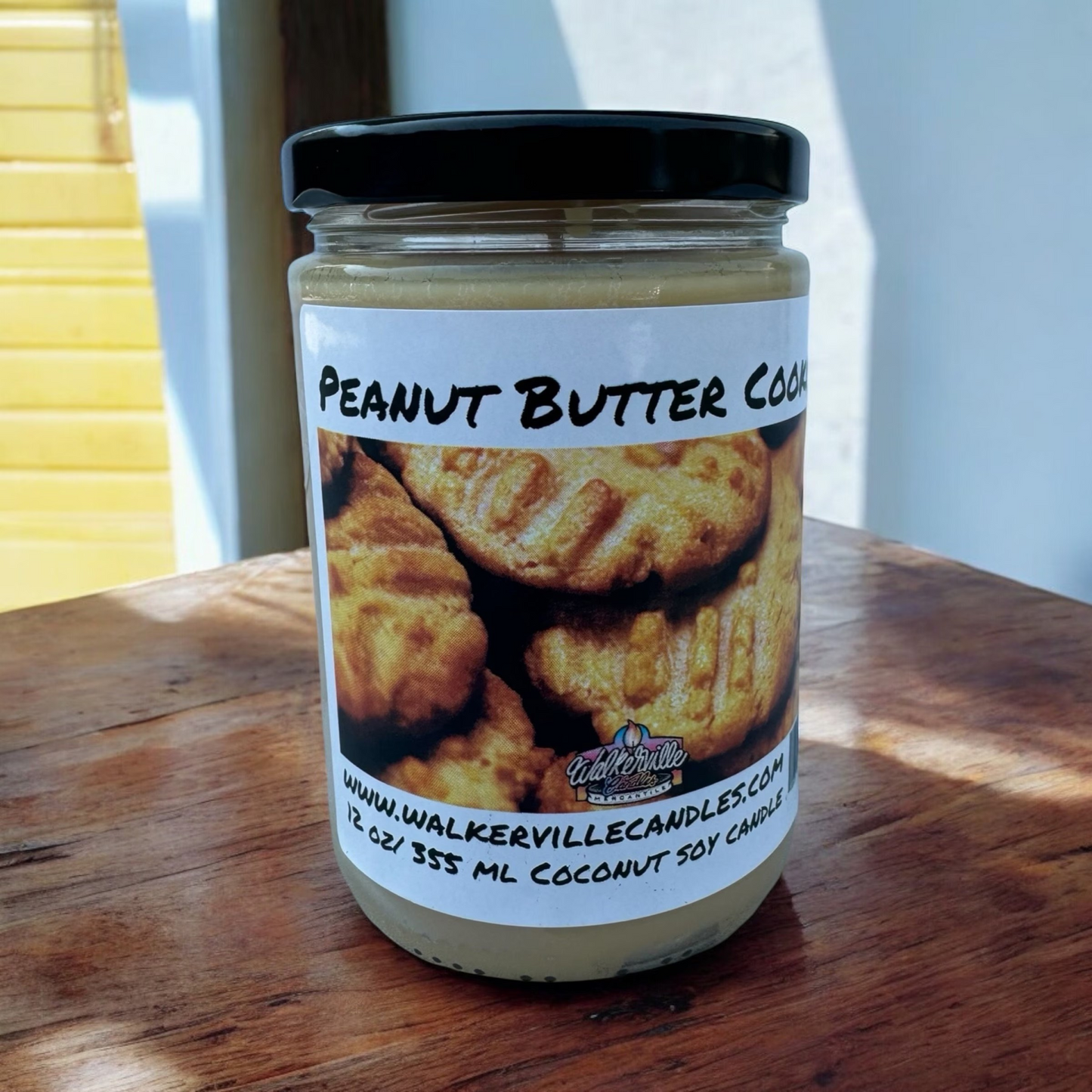 Peanut Butter Cookie 100% Coconut Soy Eco-friendly 12 oz Candle