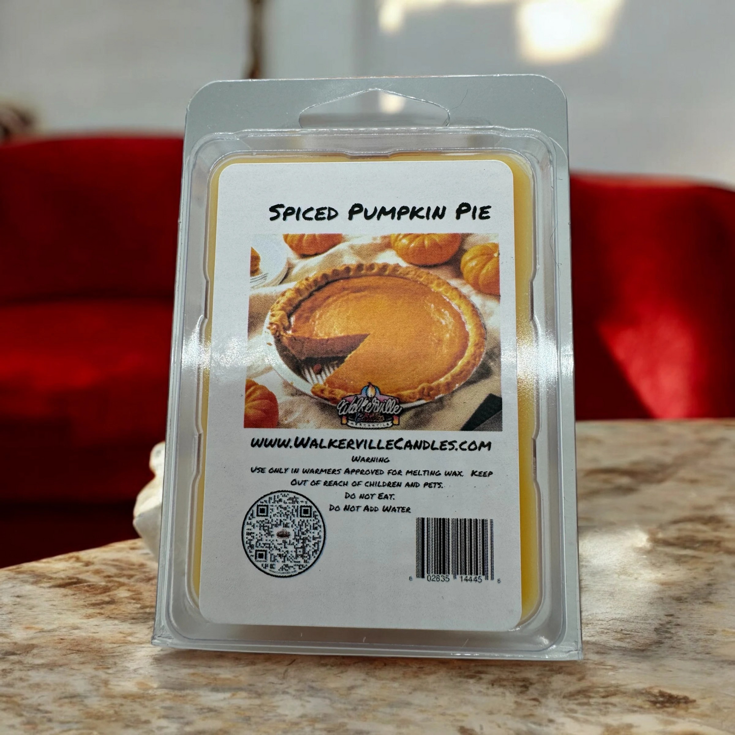 Spiced Pumpkin Pie Scented Handmade, Eco-friendly Wax Melt