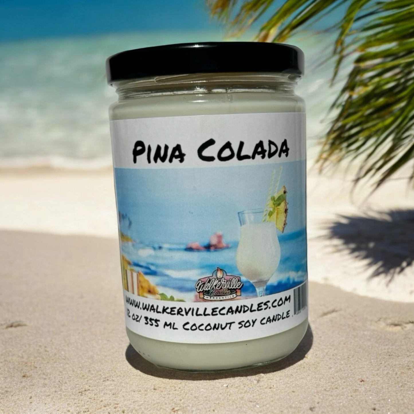 Pina Colada 100% Coconut Soy Eco-friendly 12 oz Candle