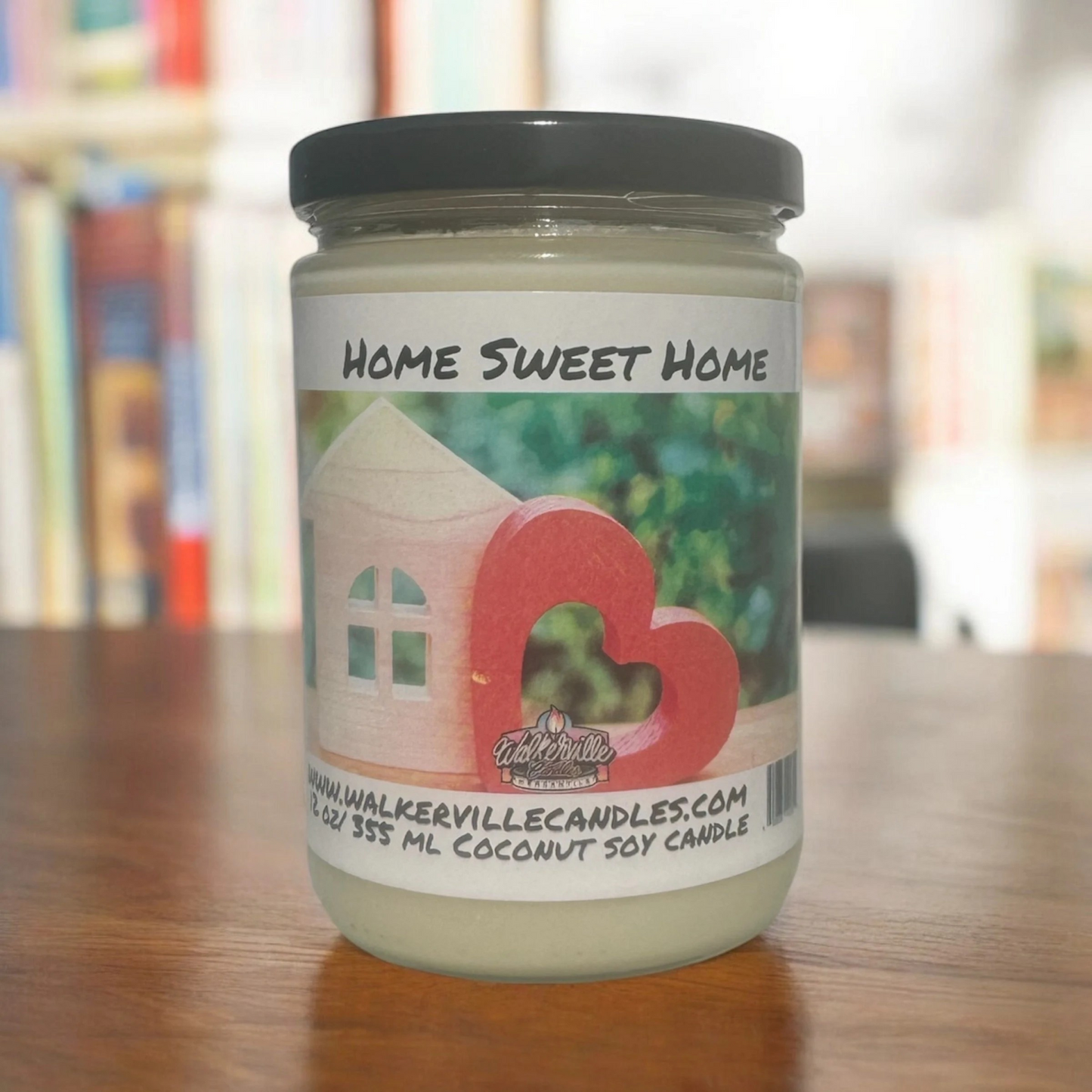 Home Sweet Home 100% Coconut Soy Eco-friendly 12 oz Candle Wood Wick