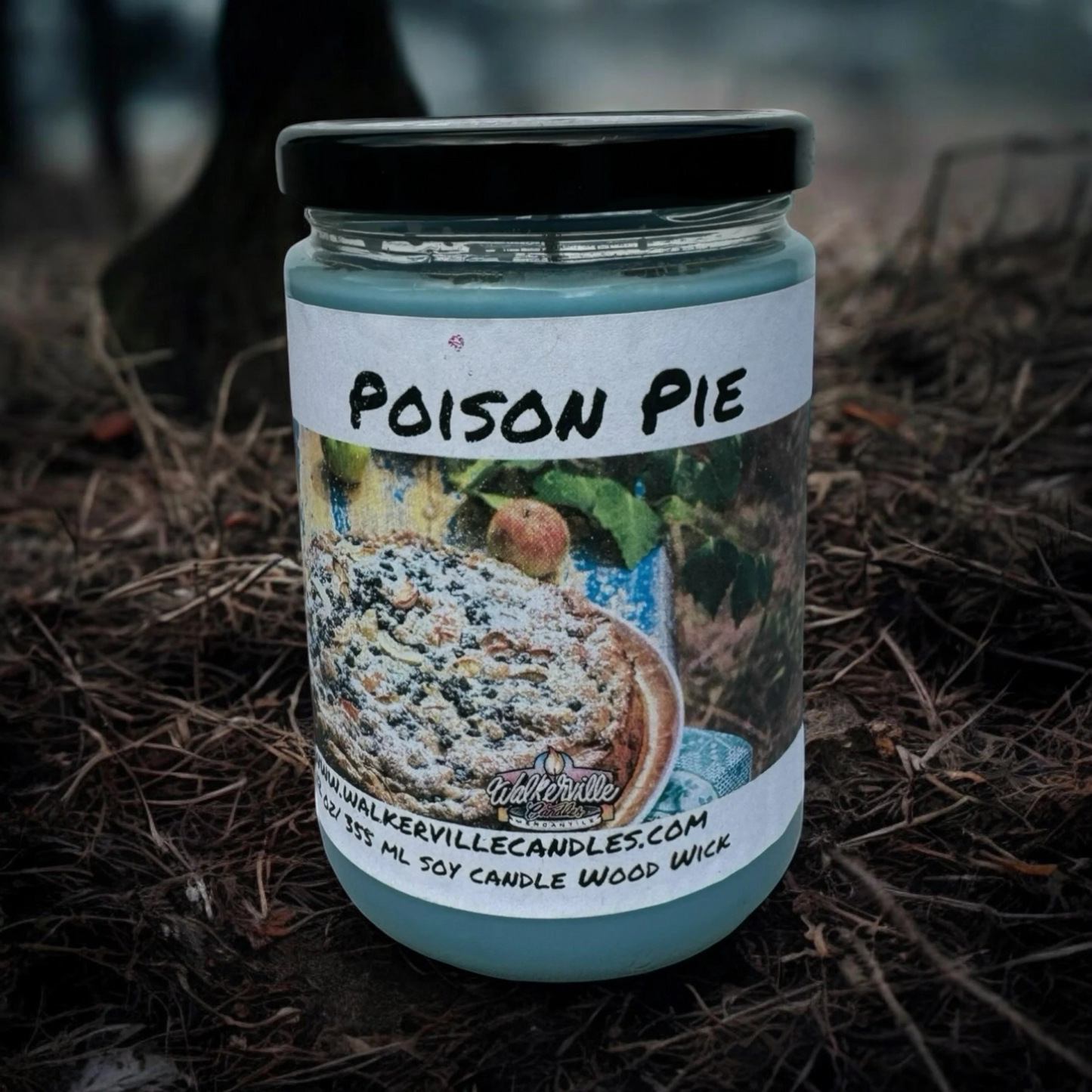 Poison Pie 100% Coconut Soy Eco-friendly 12 oz Candle