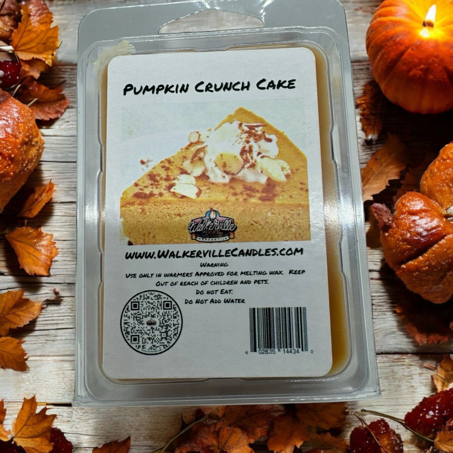 Pumpkin Crunch Cake Scented Handmade, Eco-friendly Wax Melt