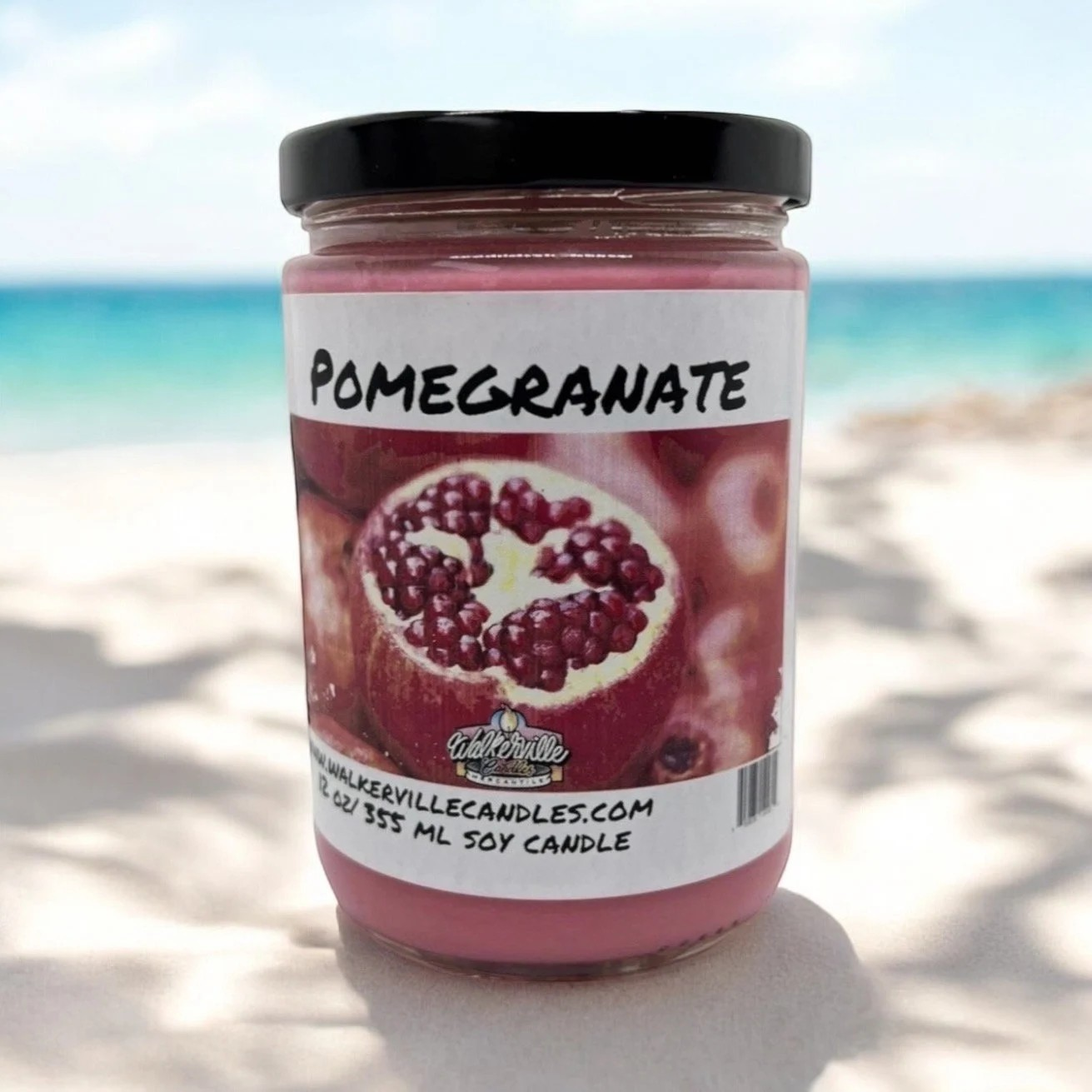 Pomegranate 100% Coconut Soy Eco-friendly 12 oz Candle