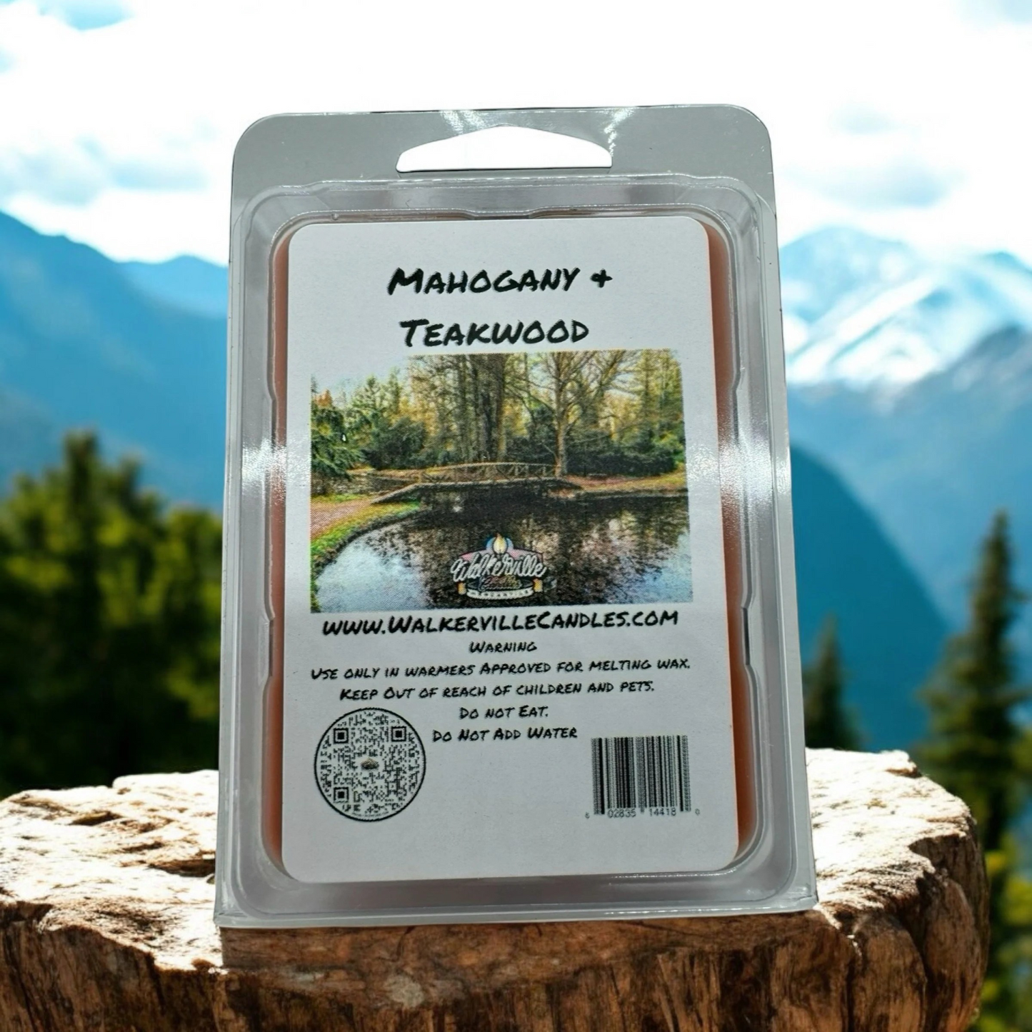 Mahogany & Teakwood Scented Handmade, Eco-friendly Wax Melt