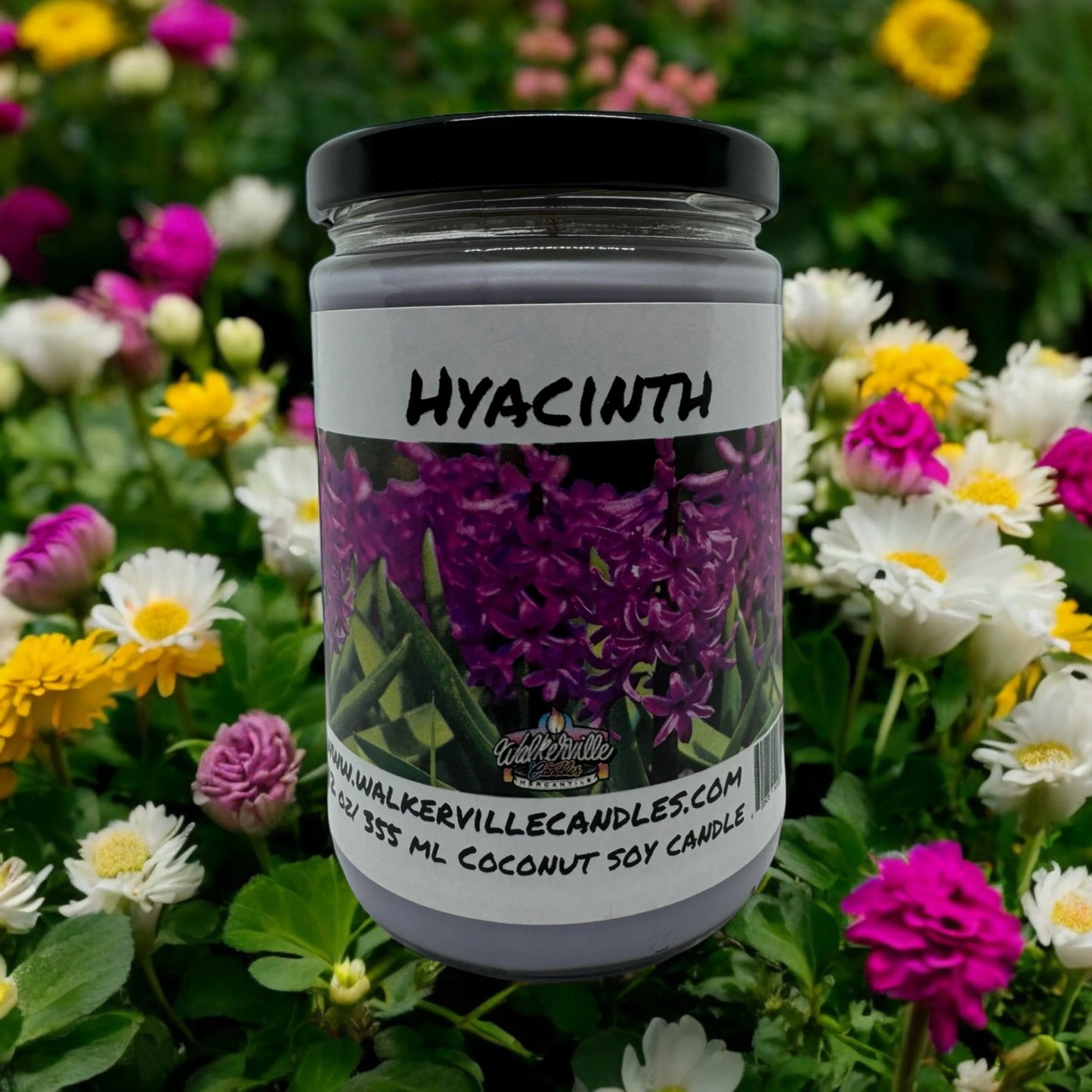 Hyacinth 100% Coconut Soy Eco-friendly 12 oz Candle