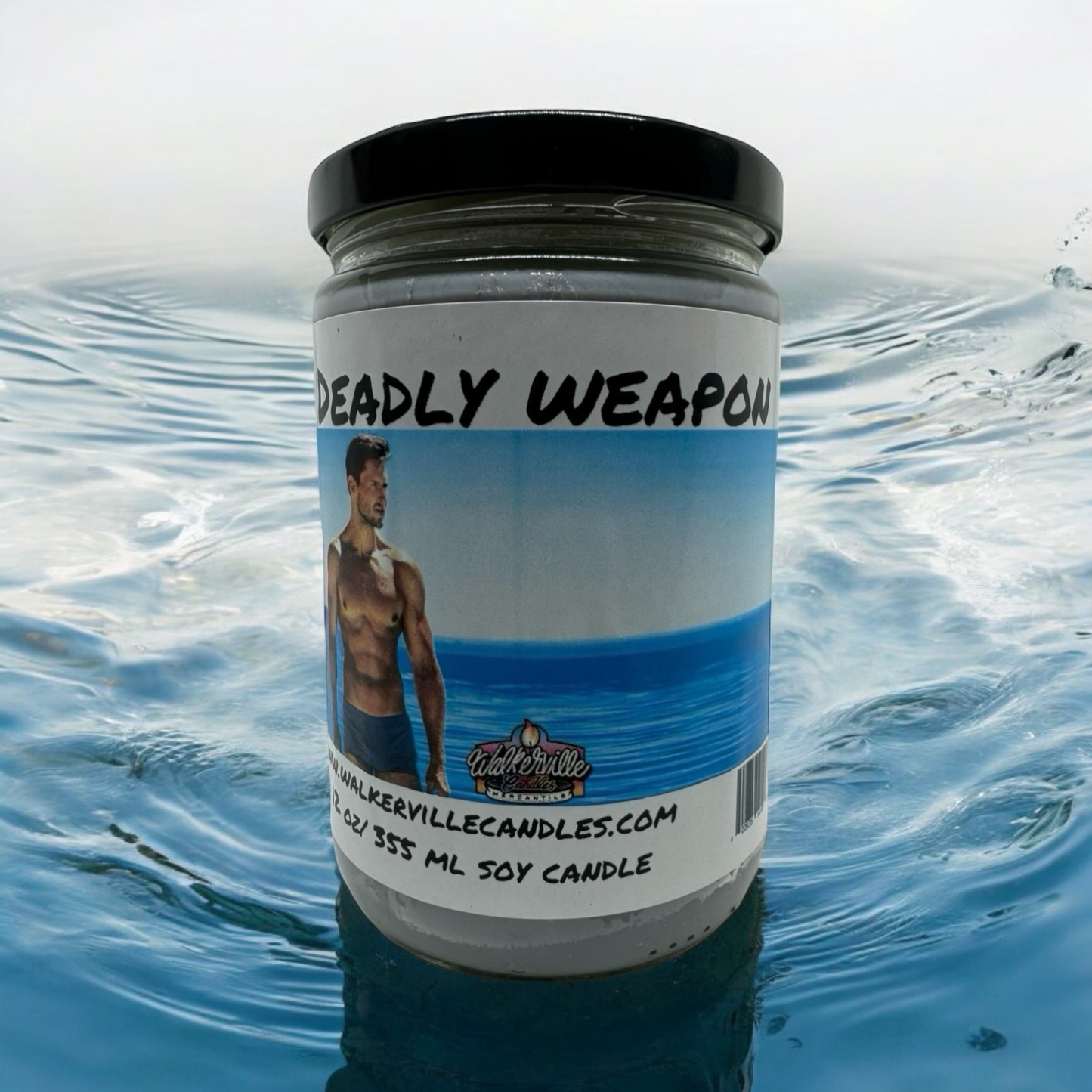 Deadly Weapon 100% Coconut Soy Eco-friendly 12 oz Candle Wood Wick