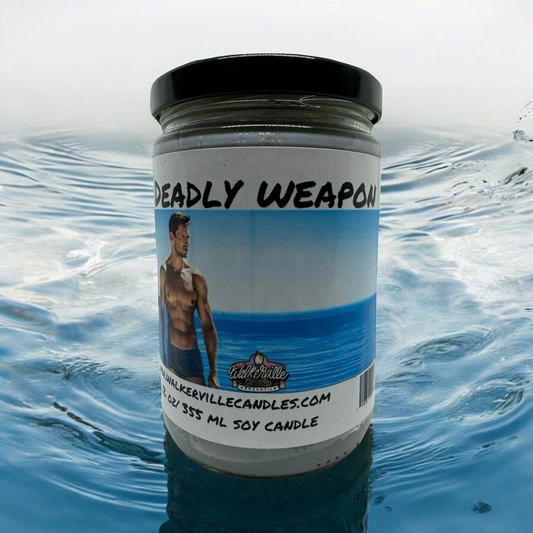 Deadly Weapon 100% Coconut Soy Eco-friendly 12 oz Candle